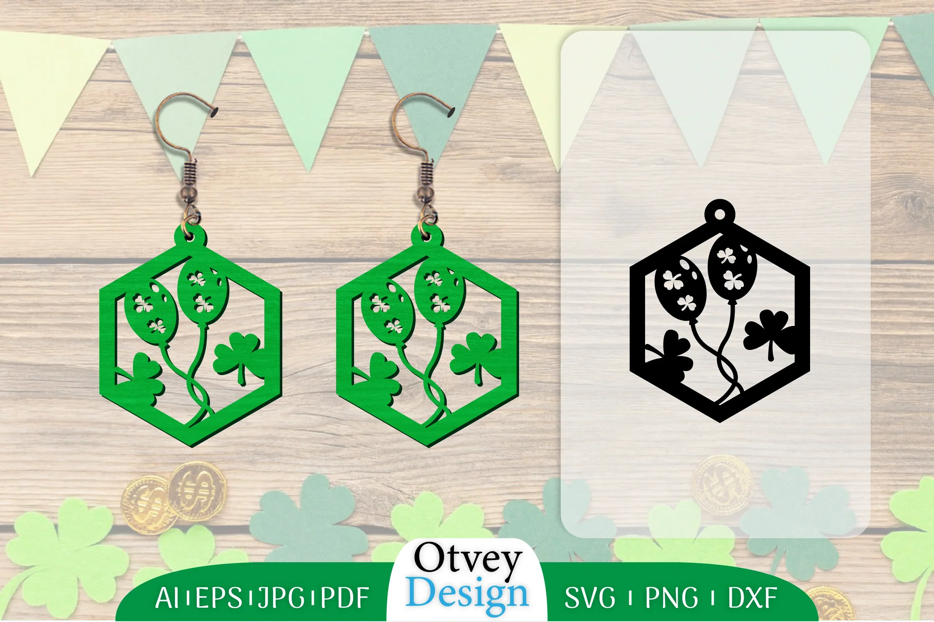 St Patrick's Day Earring SVG Bundle