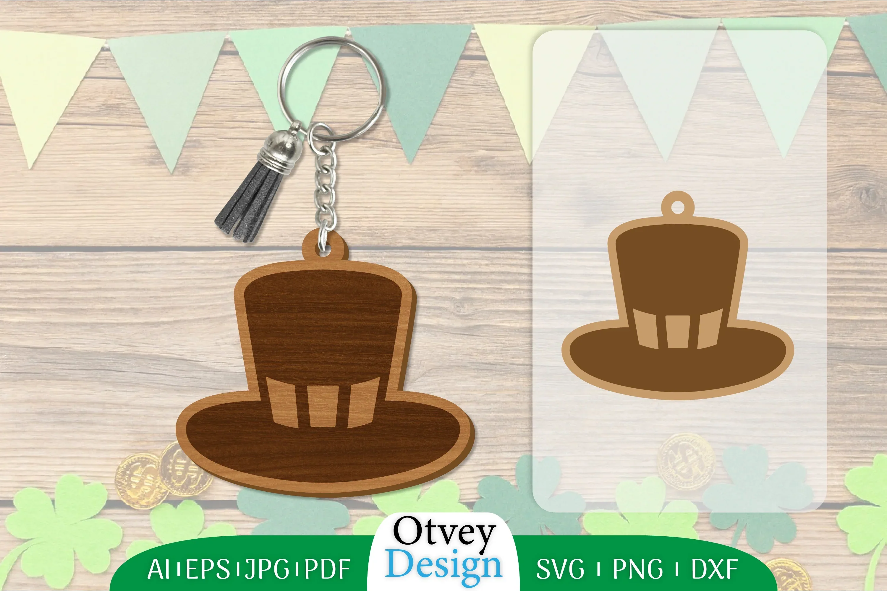 St Patrick's Day Keychain SVG Bundle