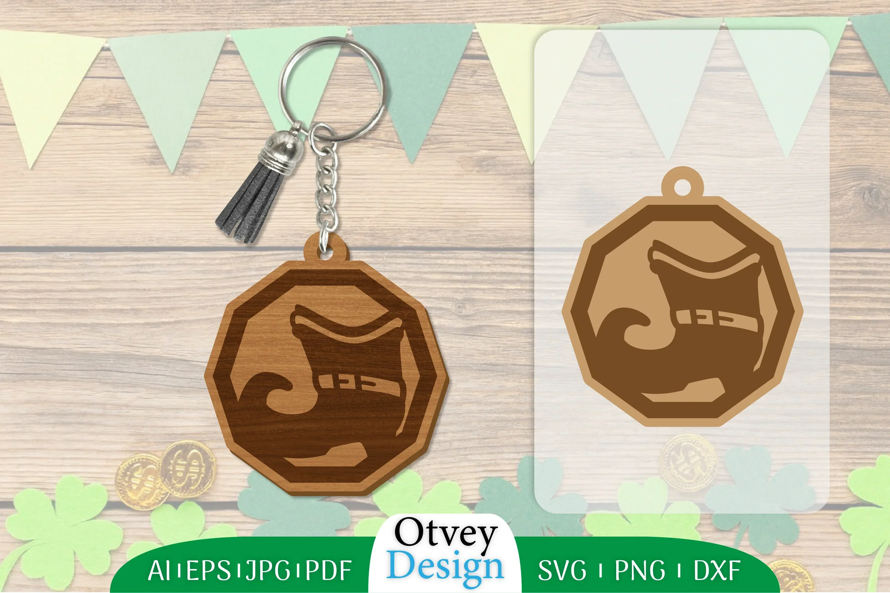 St Patrick's Day Keychain SVG Bundle