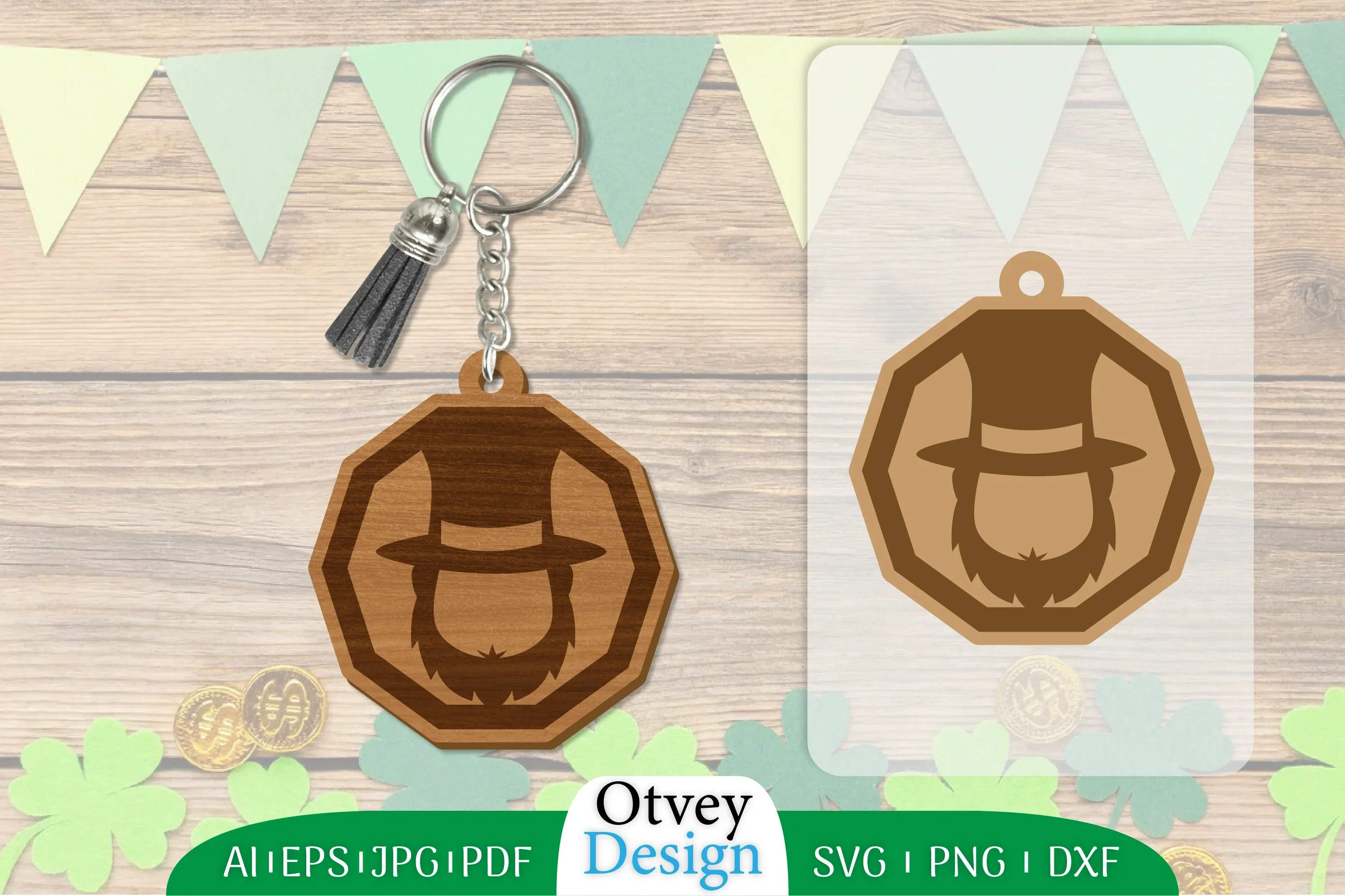 St Patrick's Day Keychain SVG Bundle