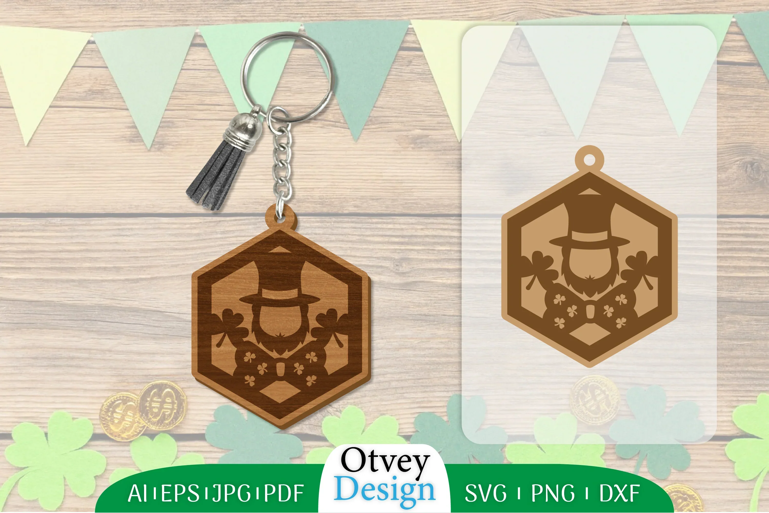 St Patrick's Day Keychain SVG Bundle