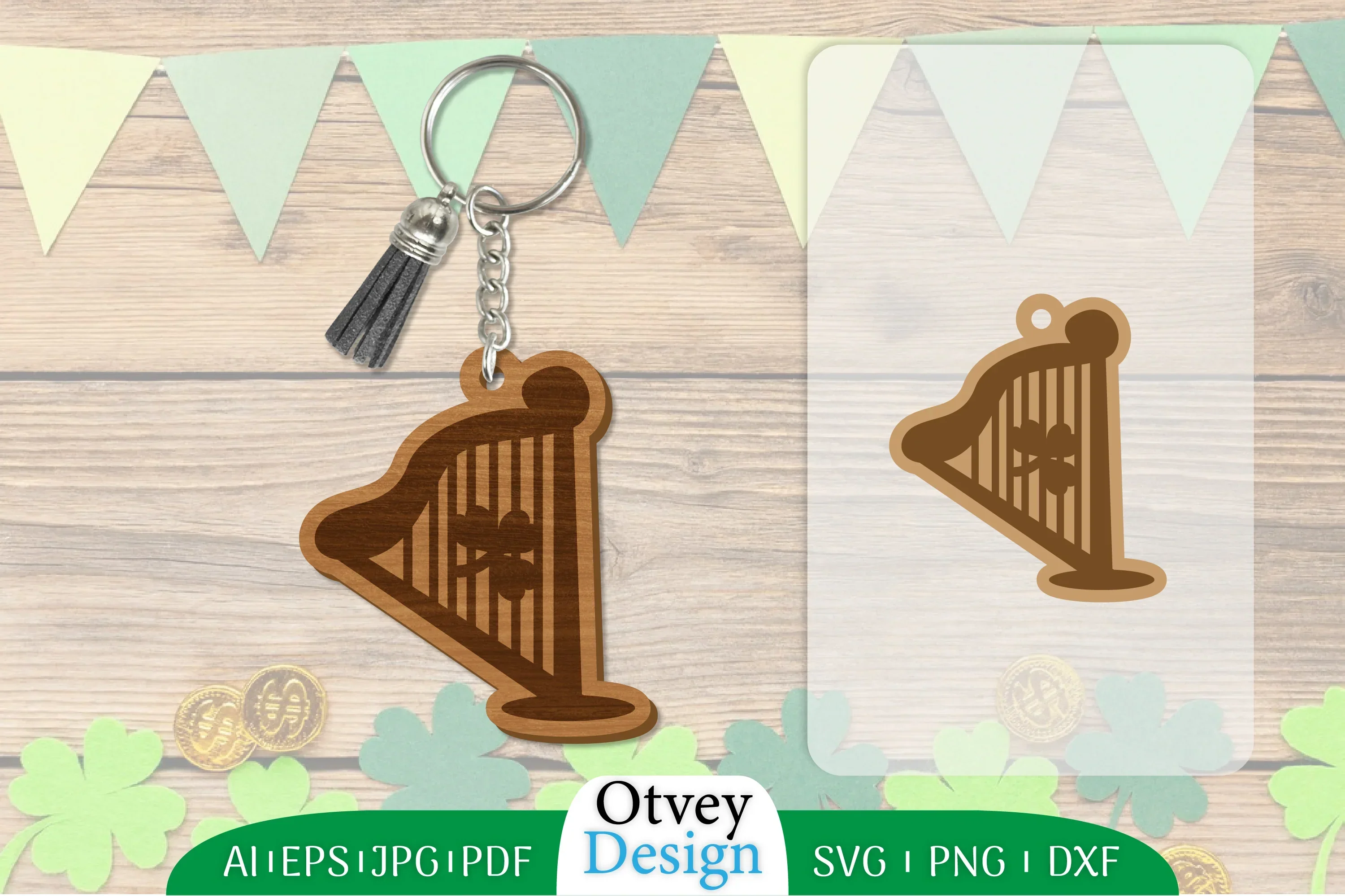 St Patrick's Day Keychain SVG Bundle