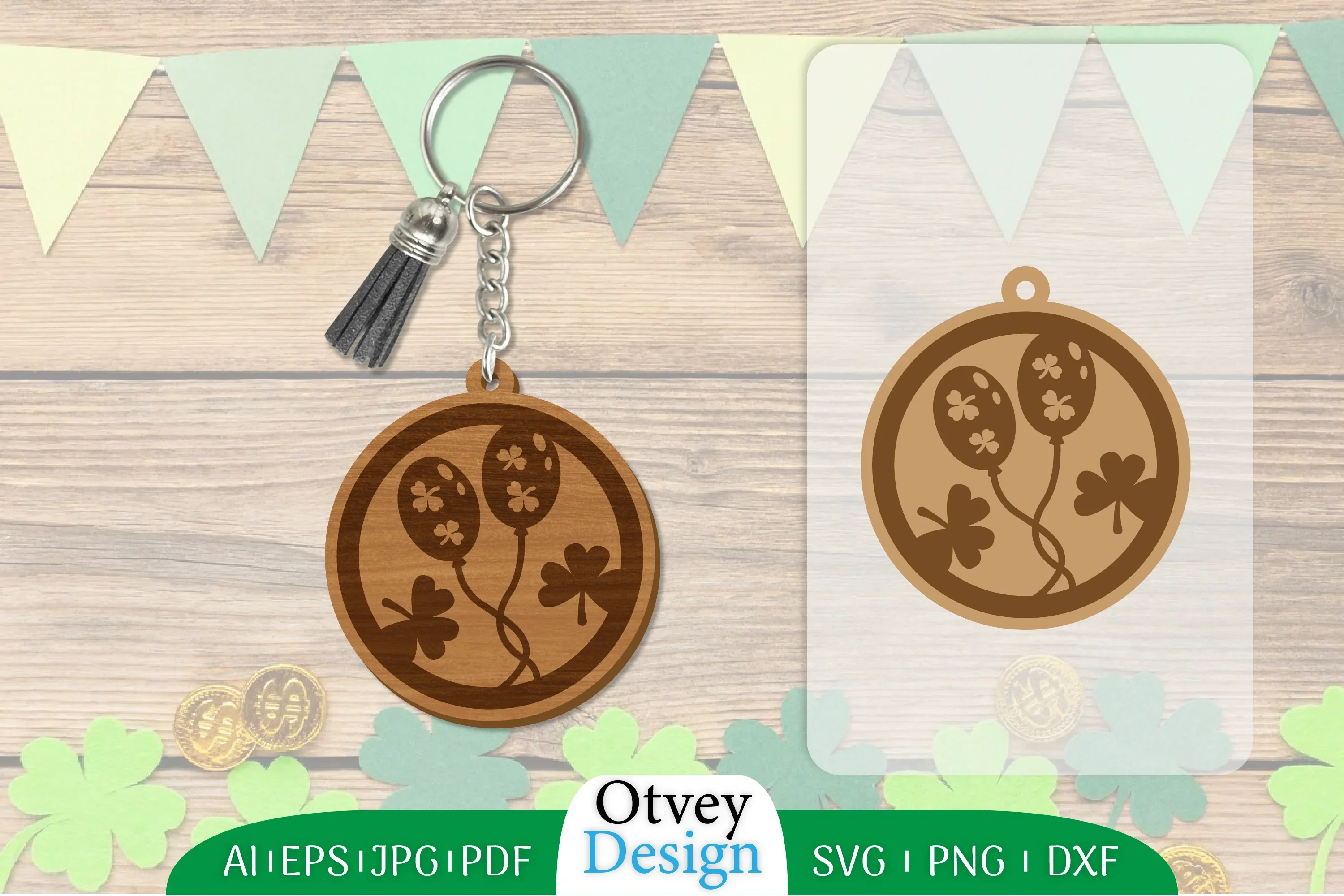St Patrick's Day Keychain SVG Bundle