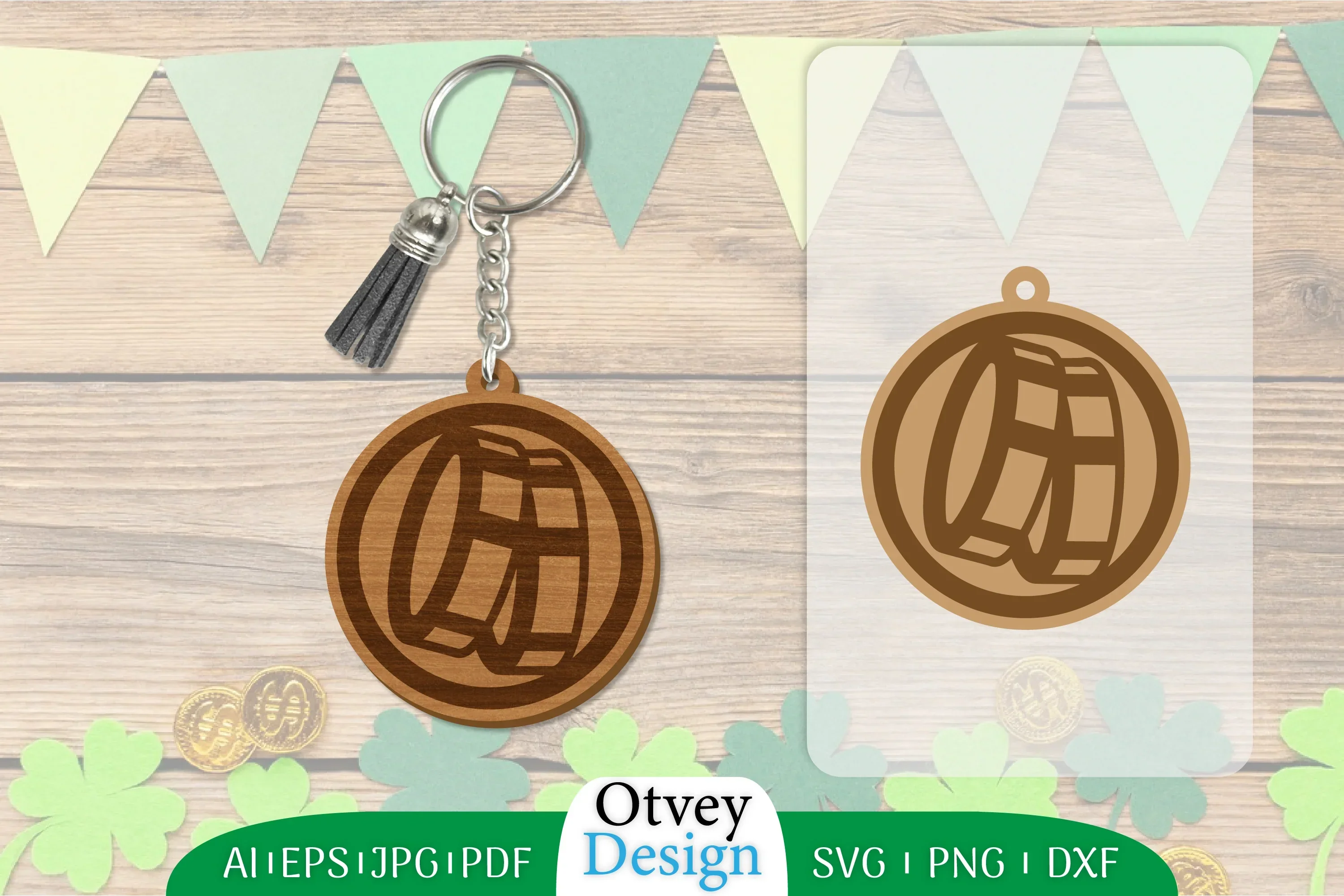 St Patrick's Day Keychain SVG Bundle