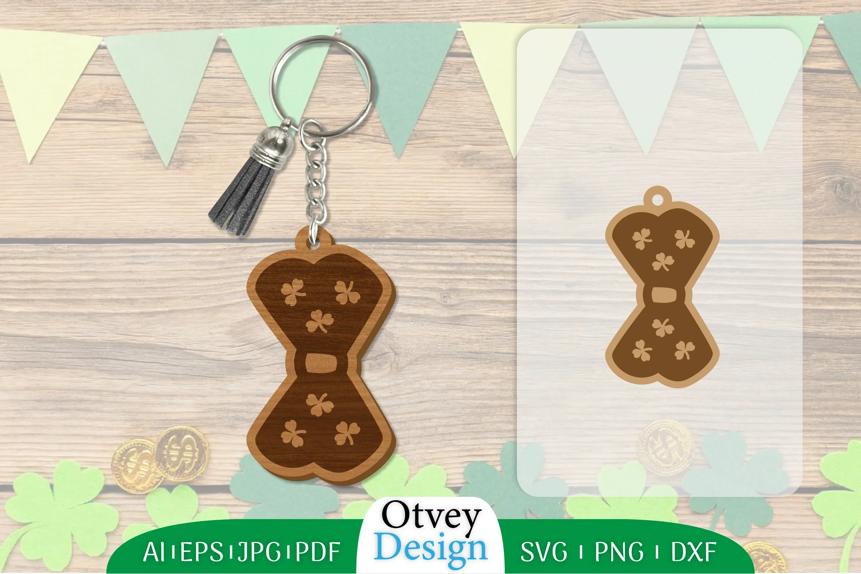 St Patrick's Day Keychain SVG Bundle
