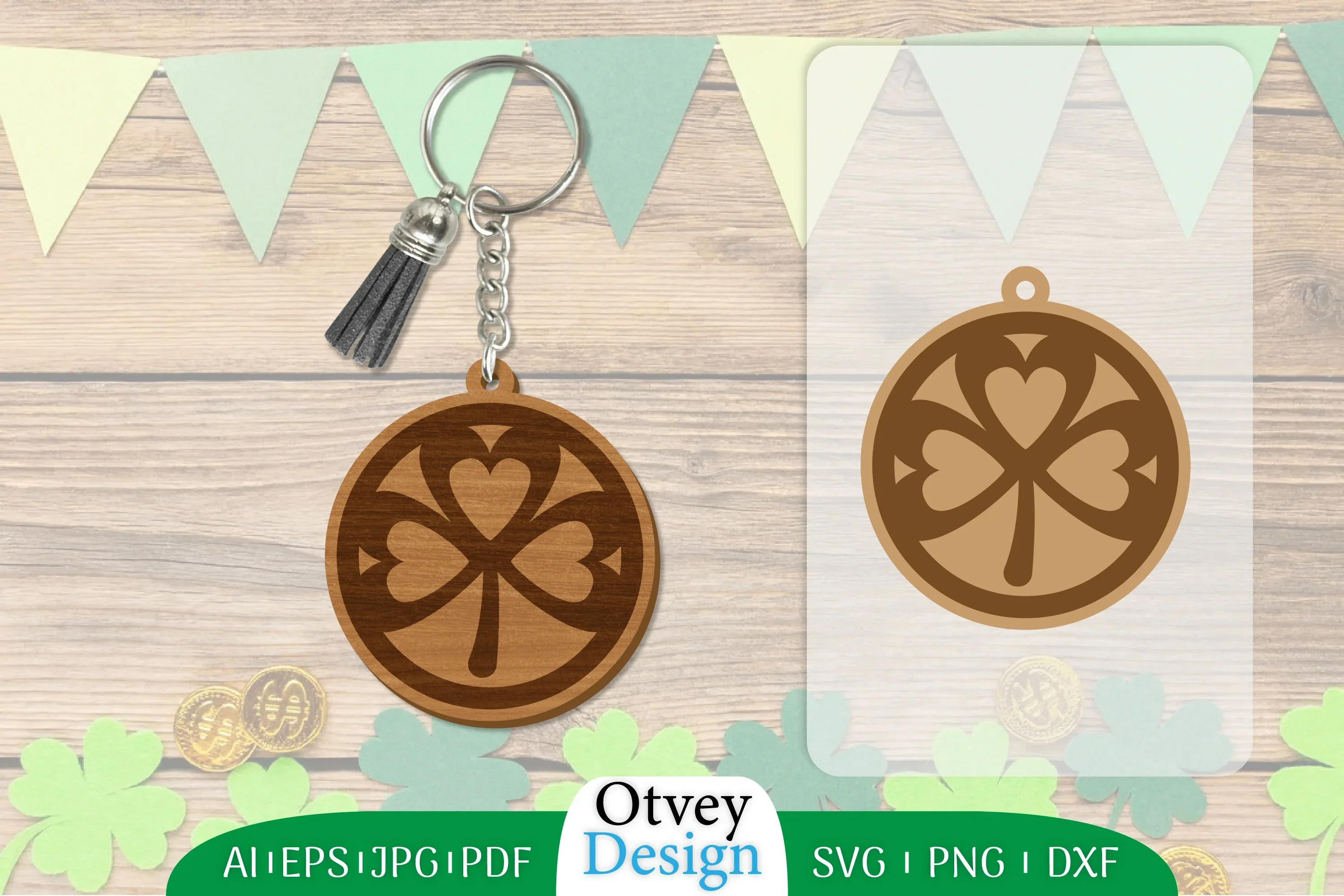 St Patrick's Day Keychain SVG Bundle