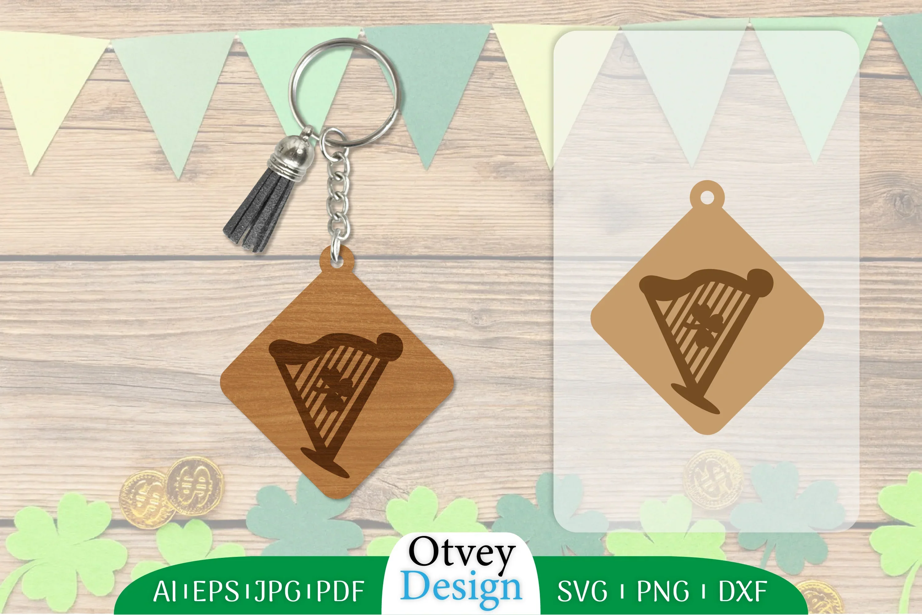 St Patrick's Day Keychain SVG Bundle