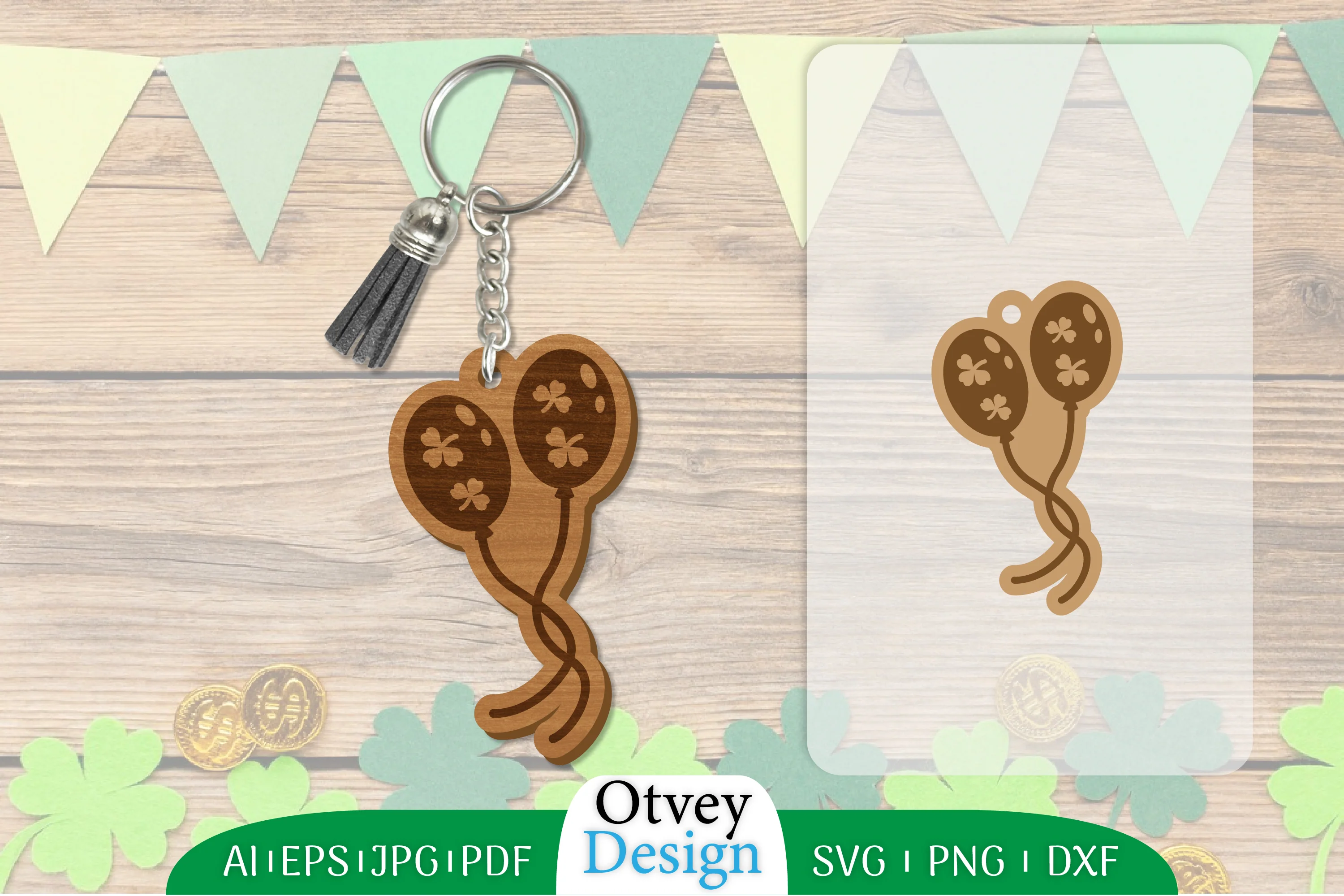 St Patrick's Day Keychain SVG Bundle