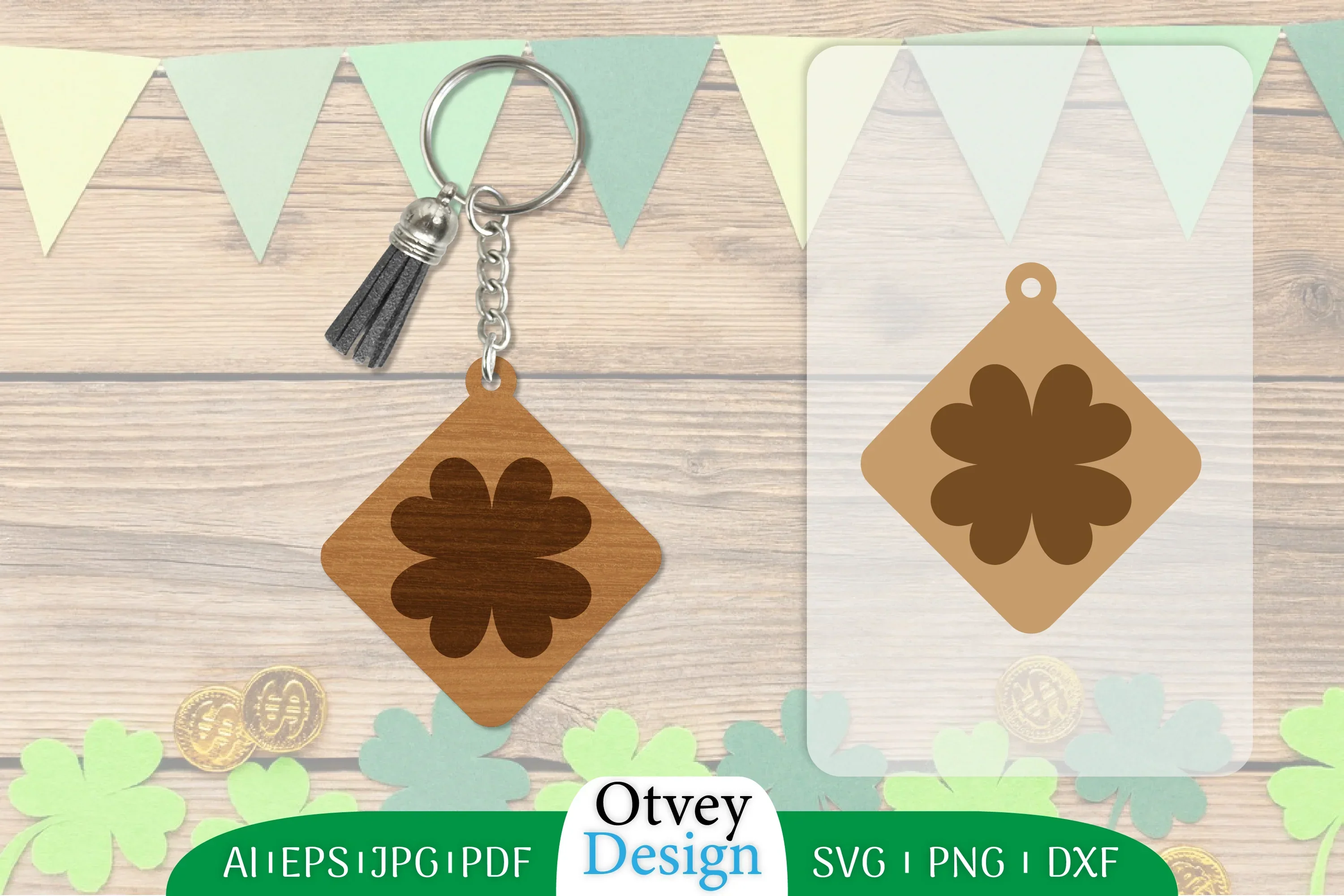St Patrick's Day Keychain SVG Bundle