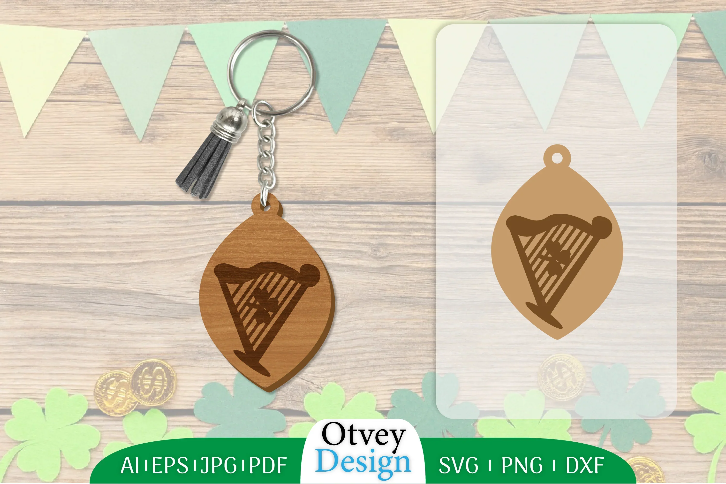 St Patrick's Day Keychain SVG Bundle