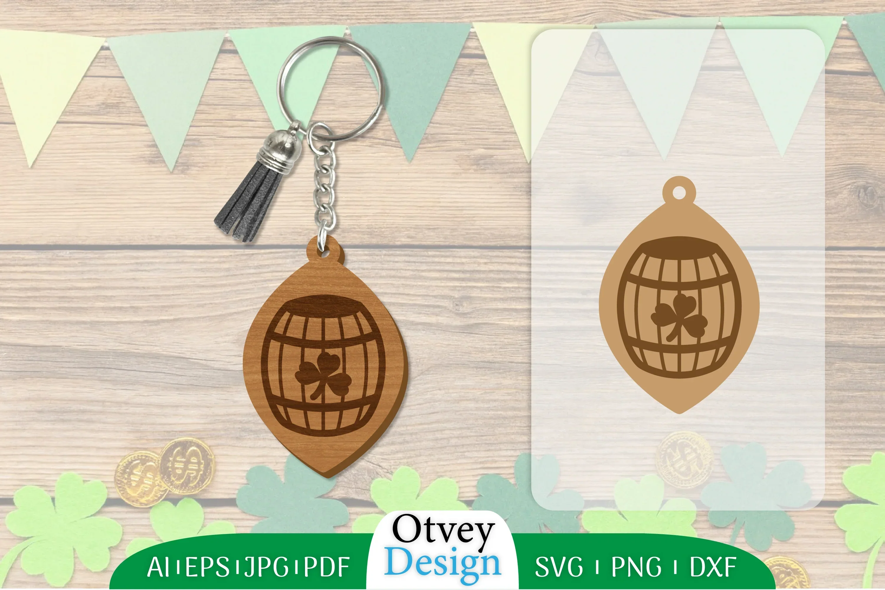 St Patrick's Day Keychain SVG Bundle