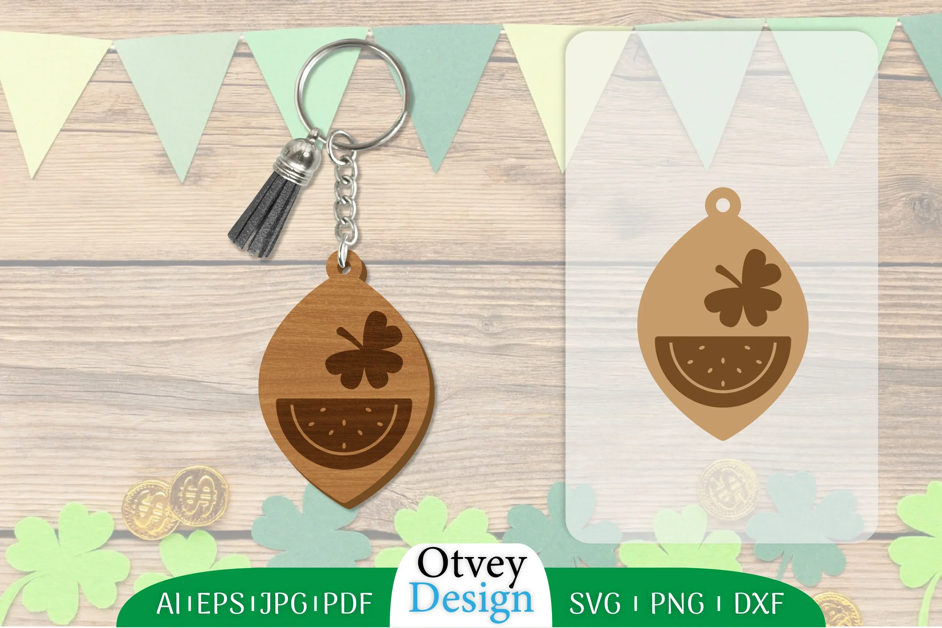St Patrick's Day Keychain SVG Bundle