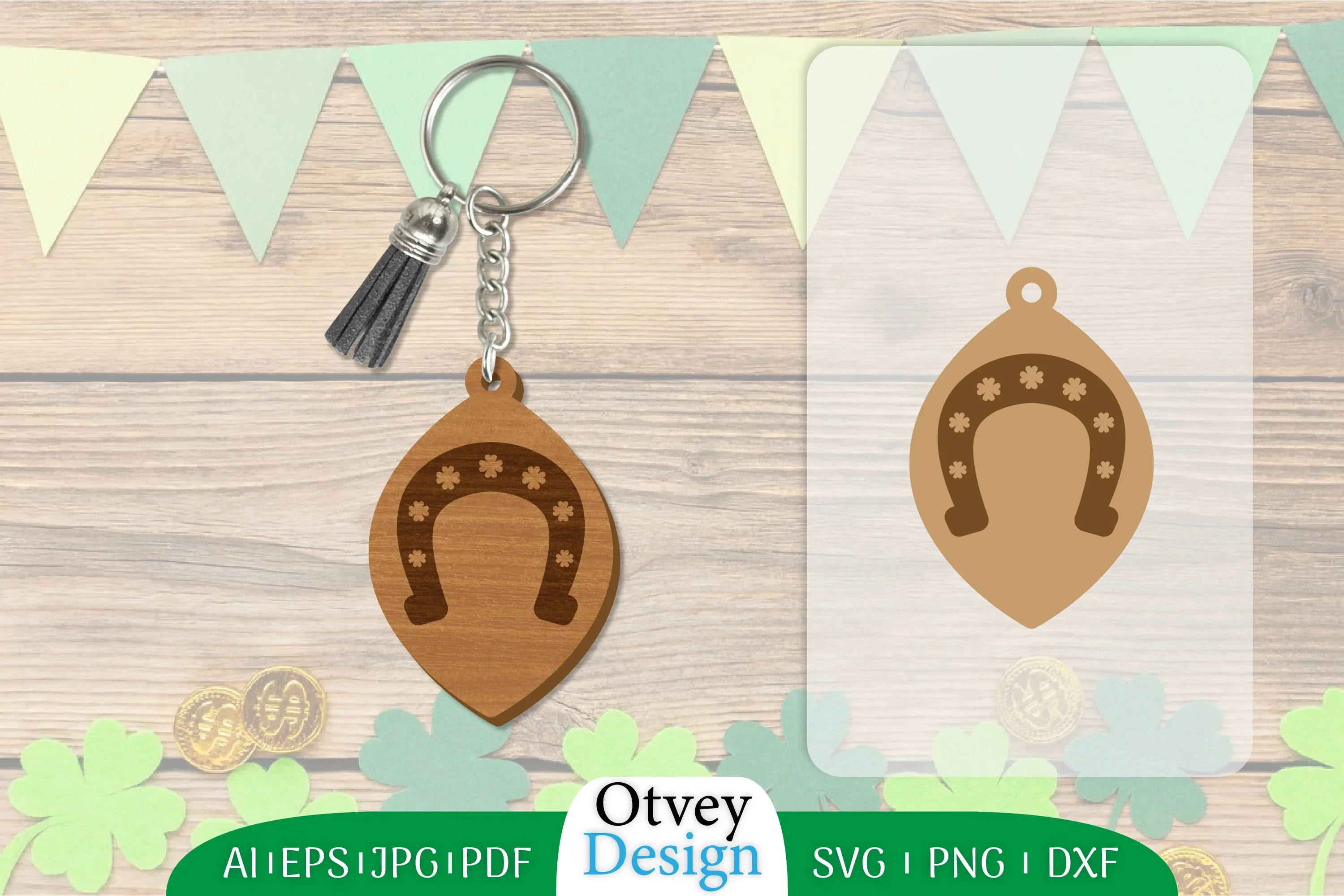 St Patrick's Day Keychain SVG Bundle