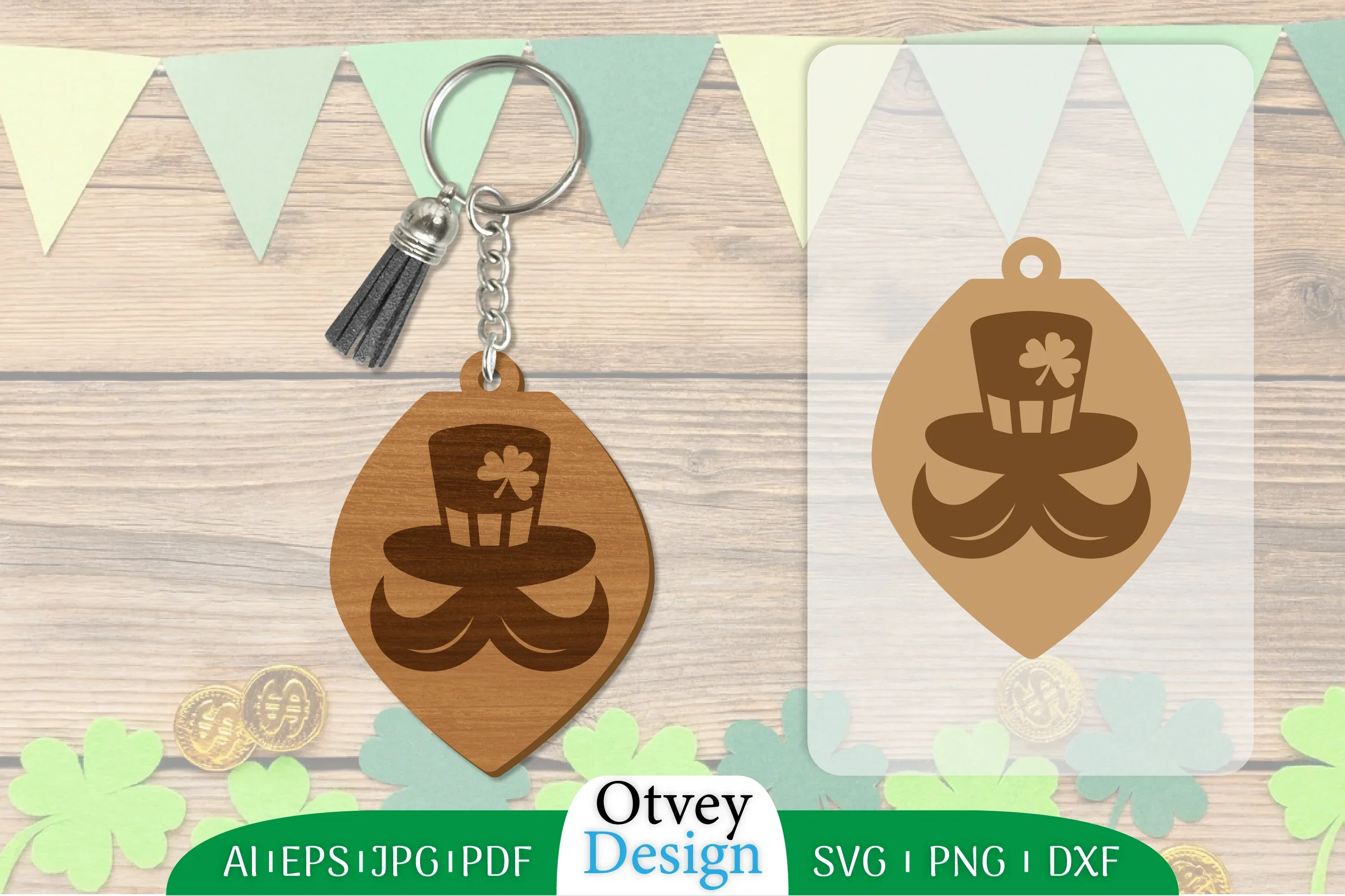 St Patrick's Day Keychain SVG Bundle