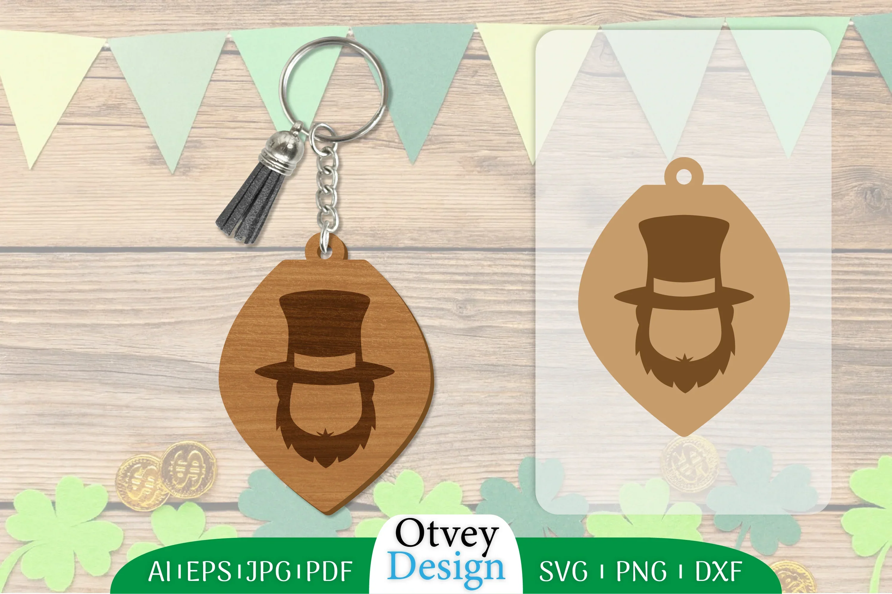 St Patrick's Day Keychain SVG Bundle