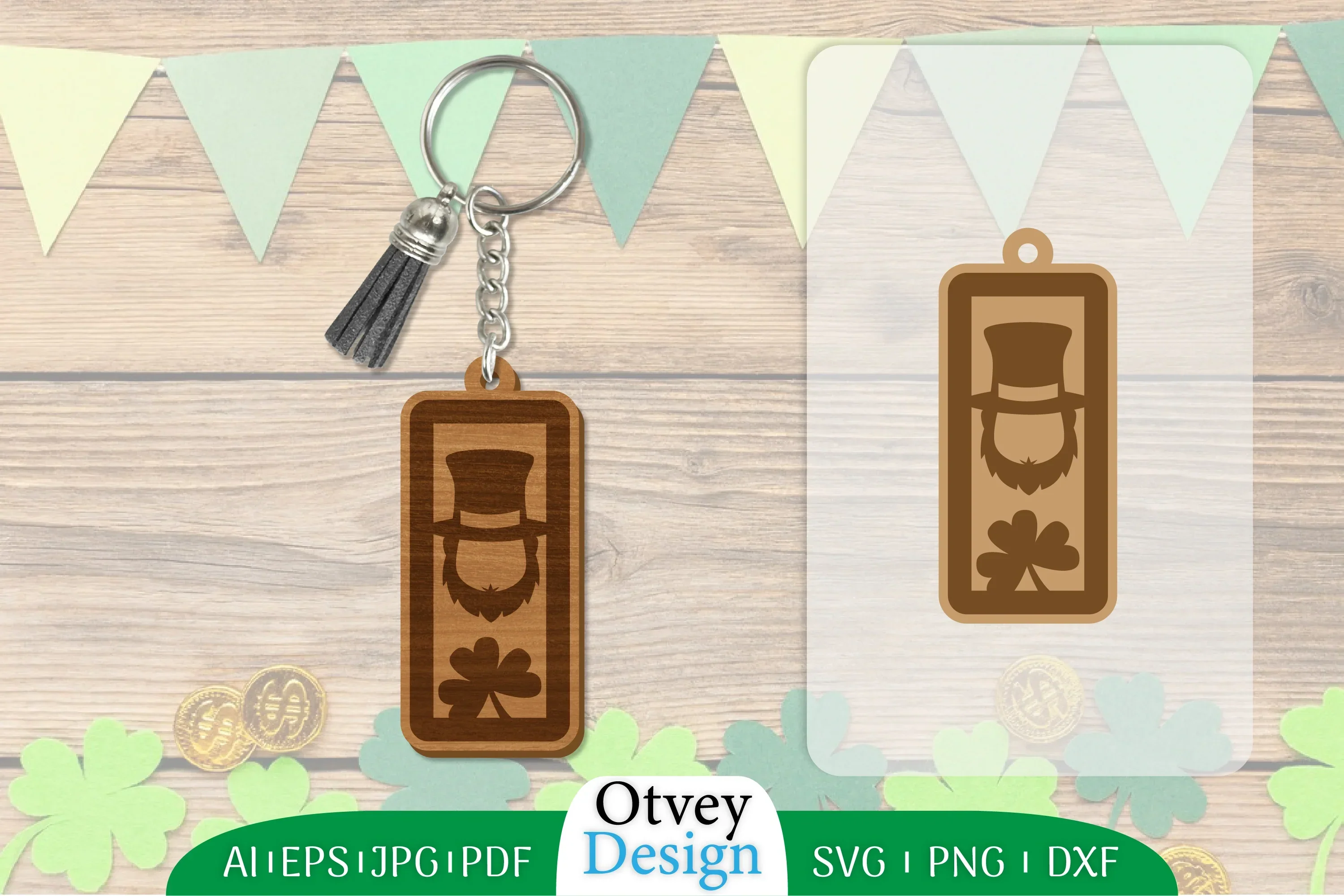 St Patrick's Day Keychain SVG Bundle
