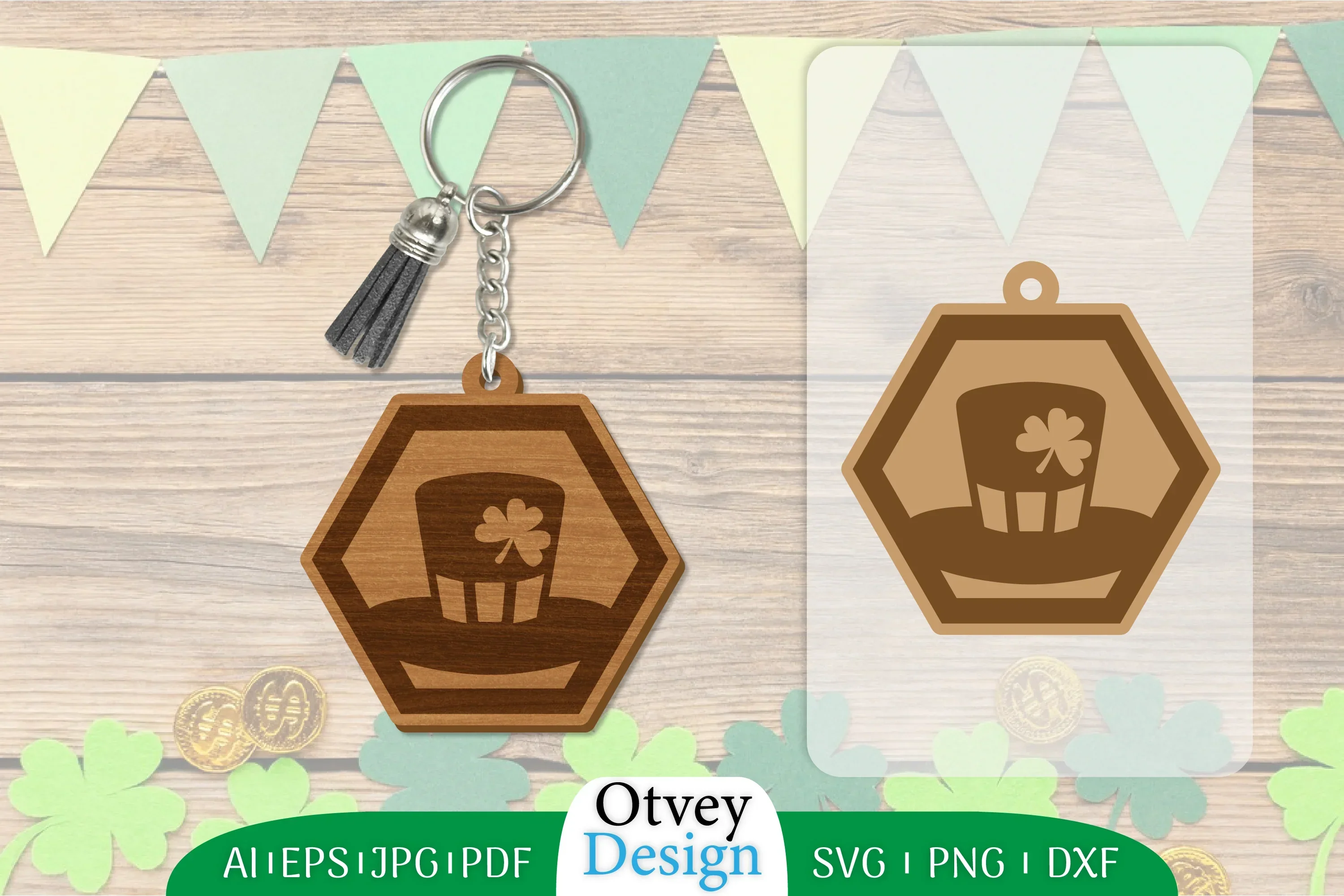 St Patrick's Day Keychain SVG Bundle