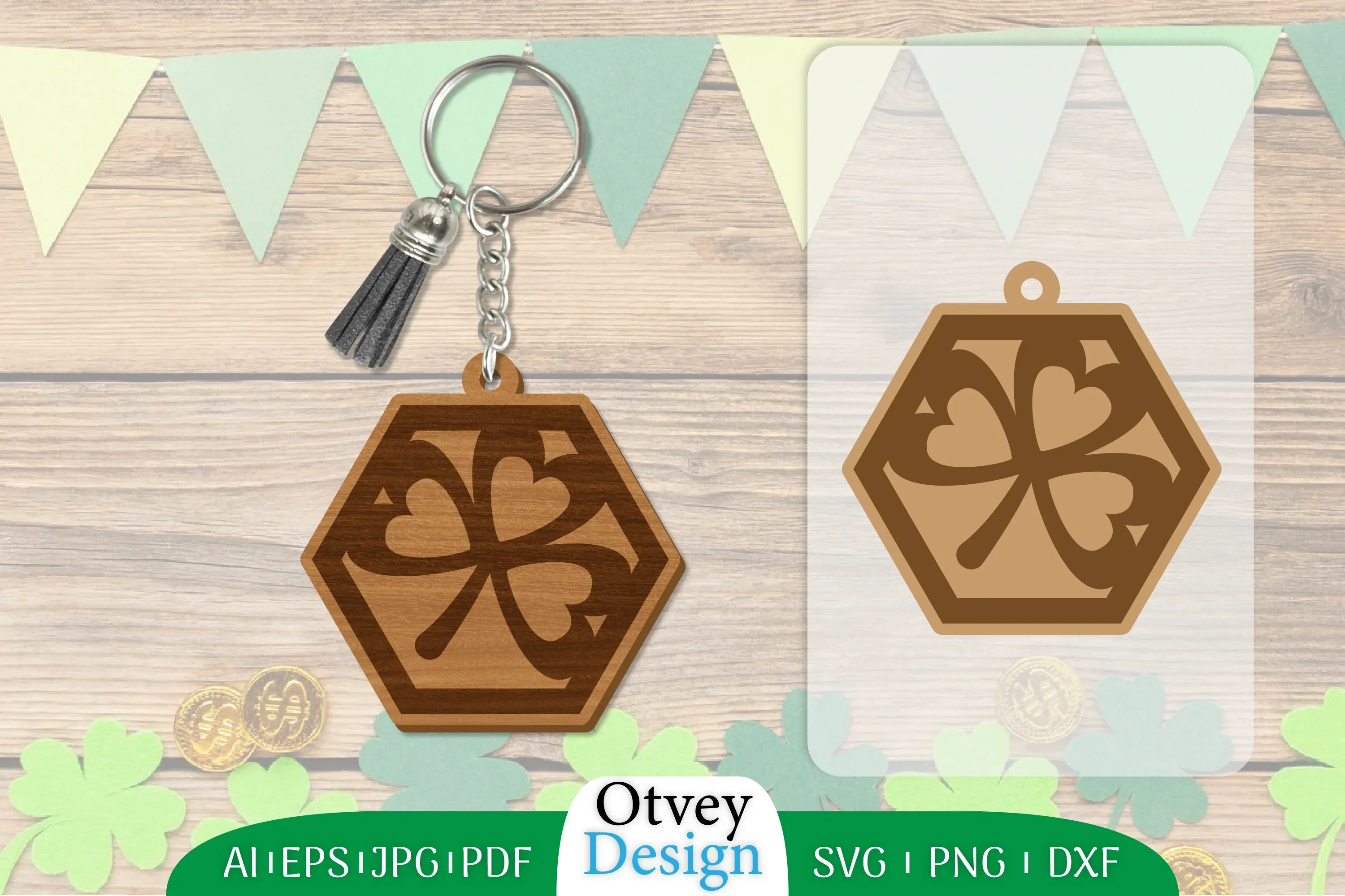 St Patrick's Day Keychain SVG Bundle