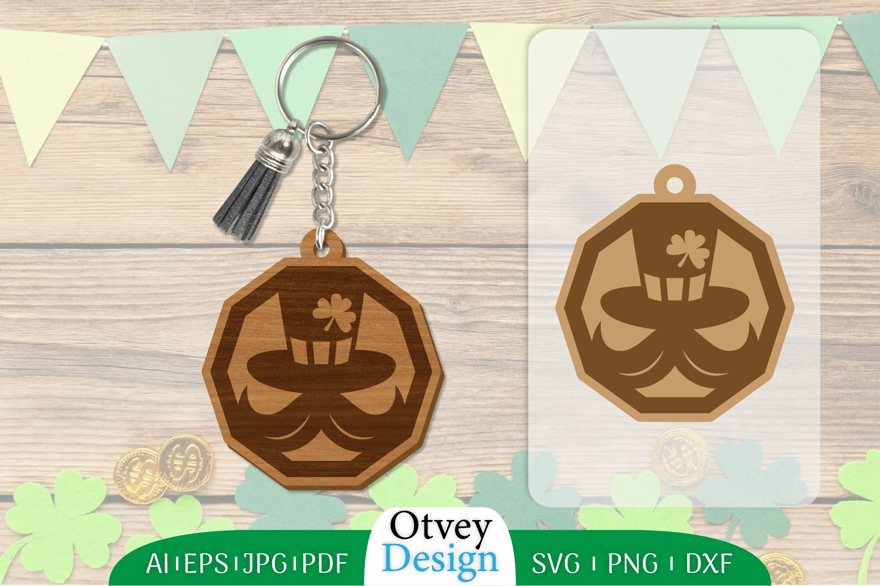 St Patrick's Day Keychain SVG Bundle