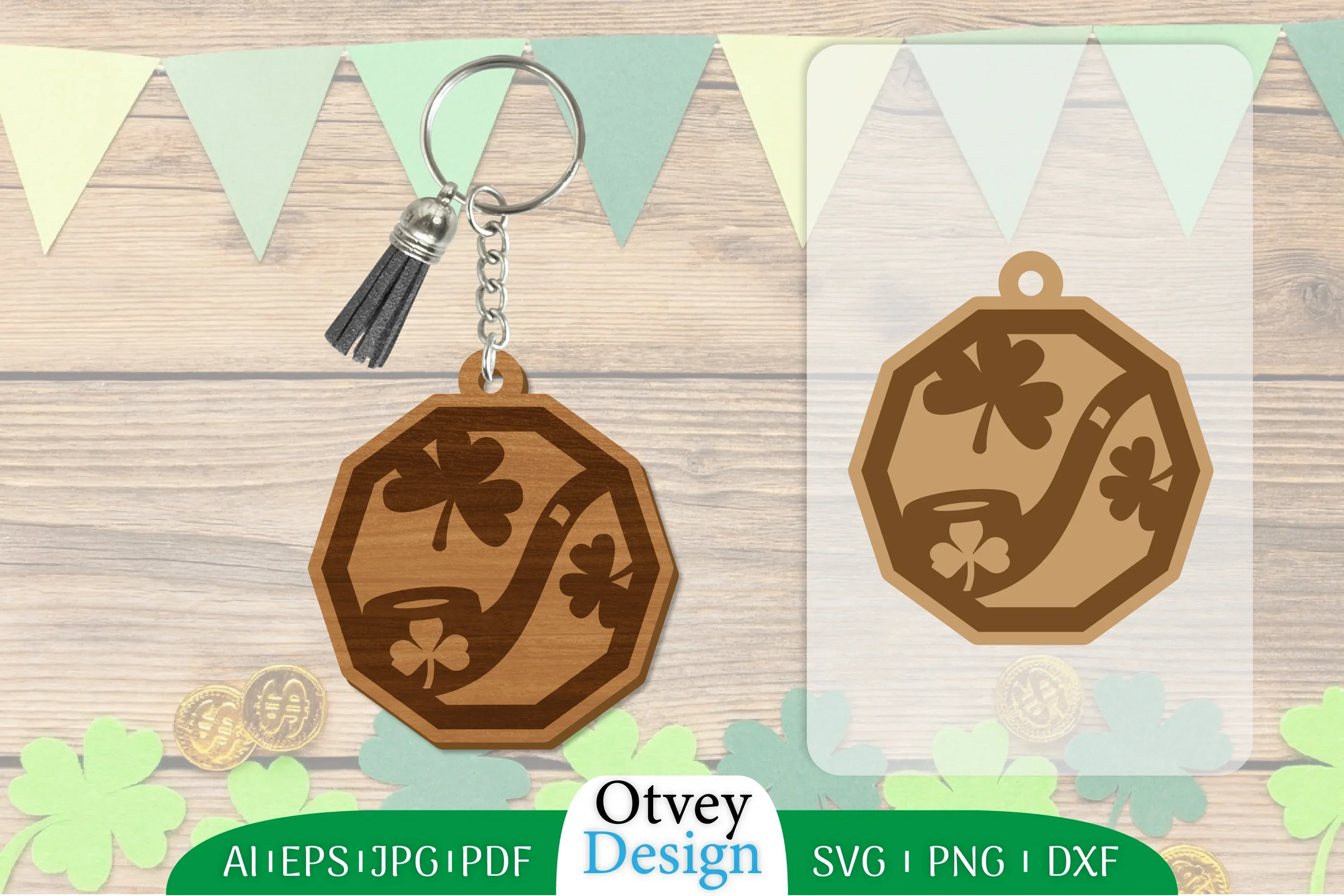 St Patrick's Day Keychain SVG Bundle