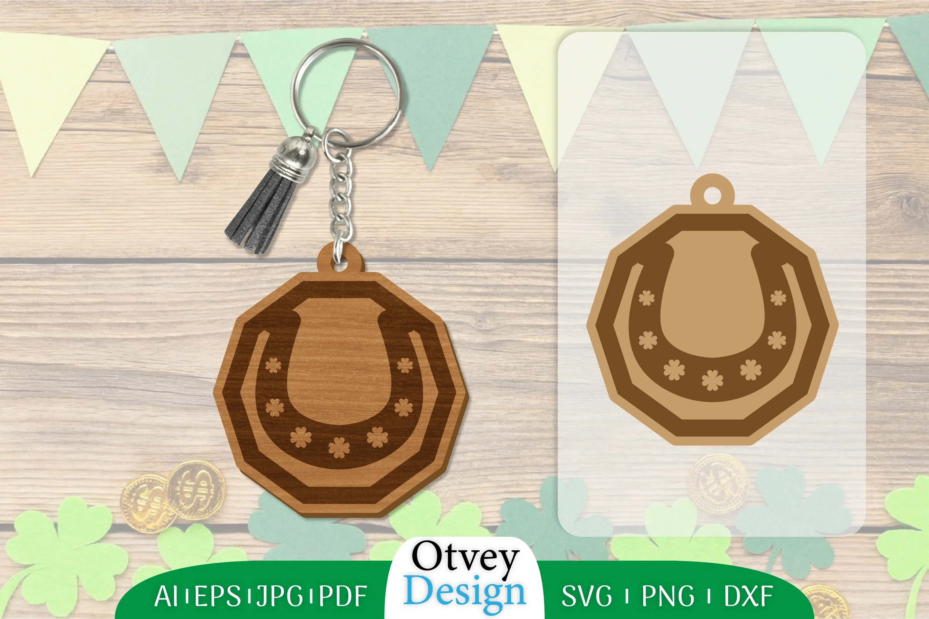 St Patrick's Day Keychain SVG Bundle