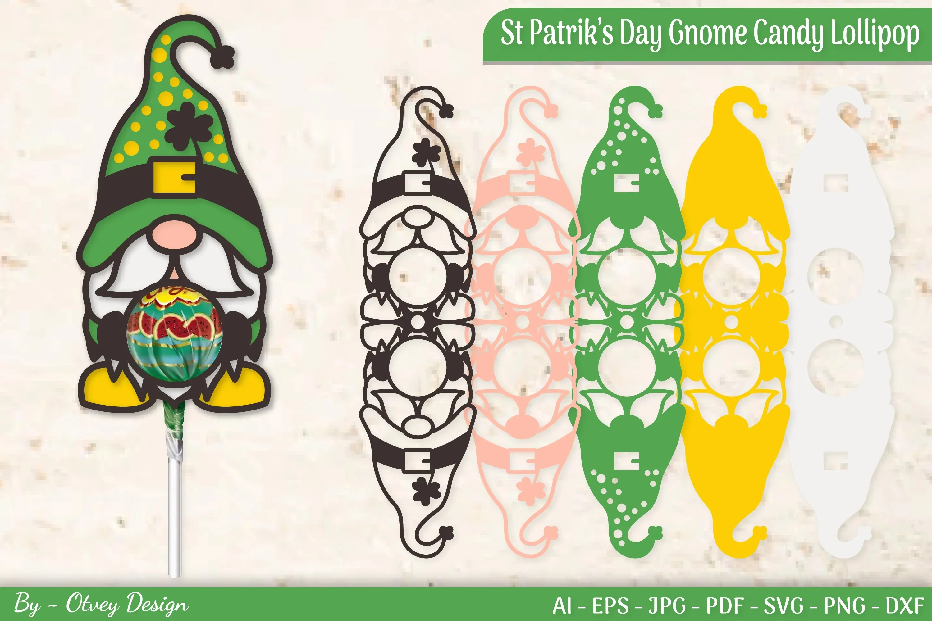 St Patrick's Day Lollipop SVG Bundle