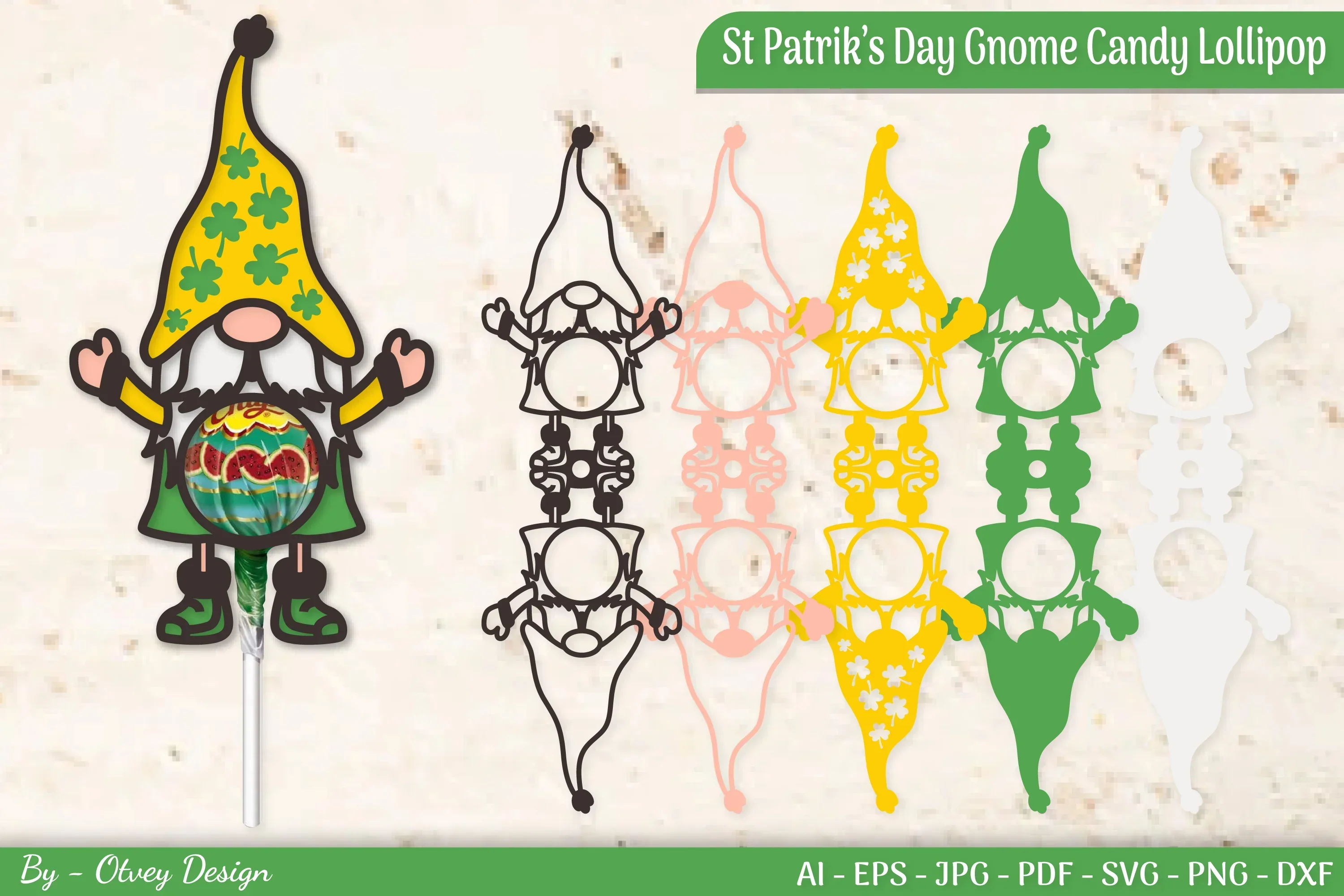 St Patrick's Day Lollipop SVG Bundle