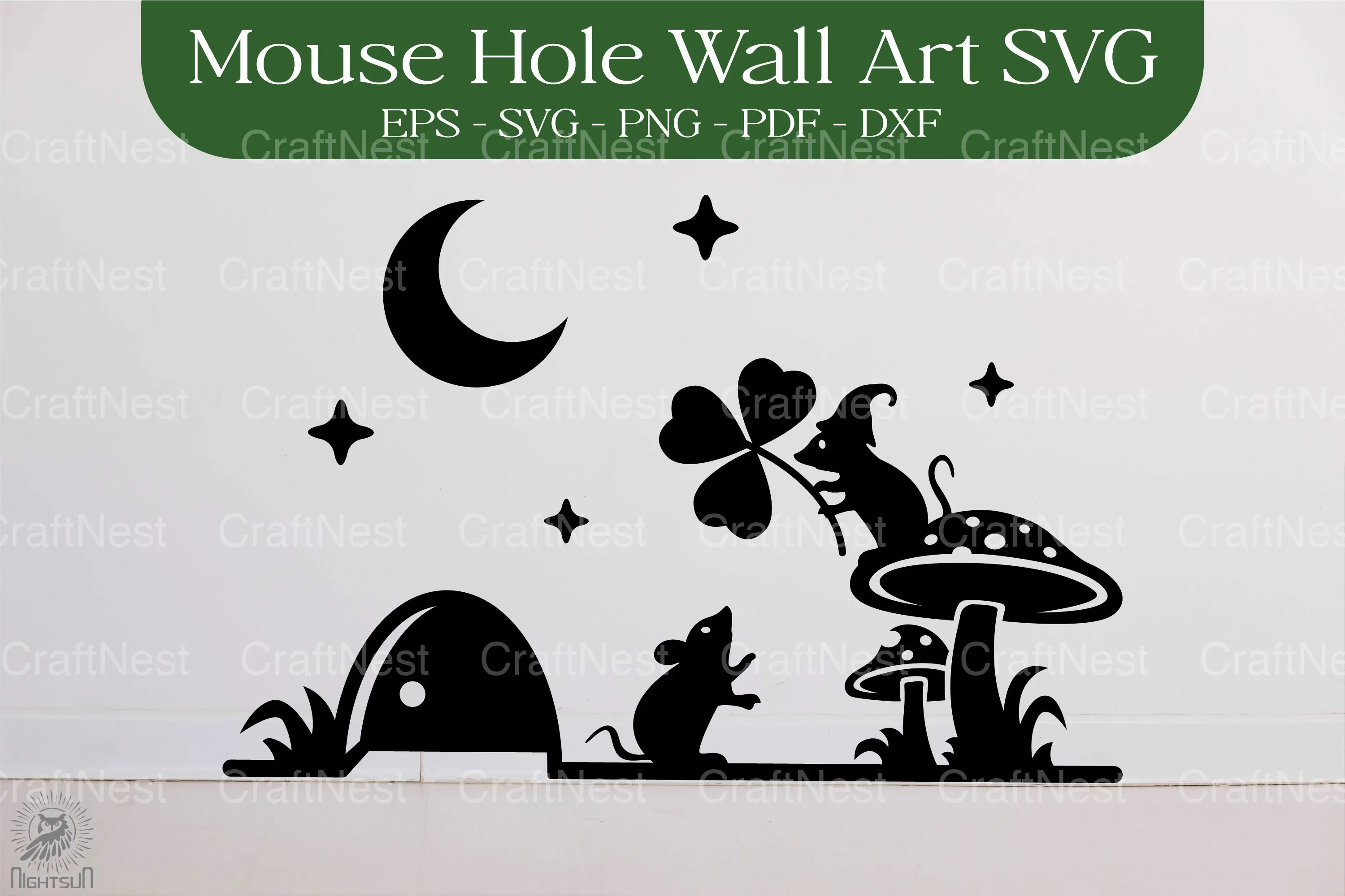 St. Patrick's Day Mouse Hole SVG Bundle