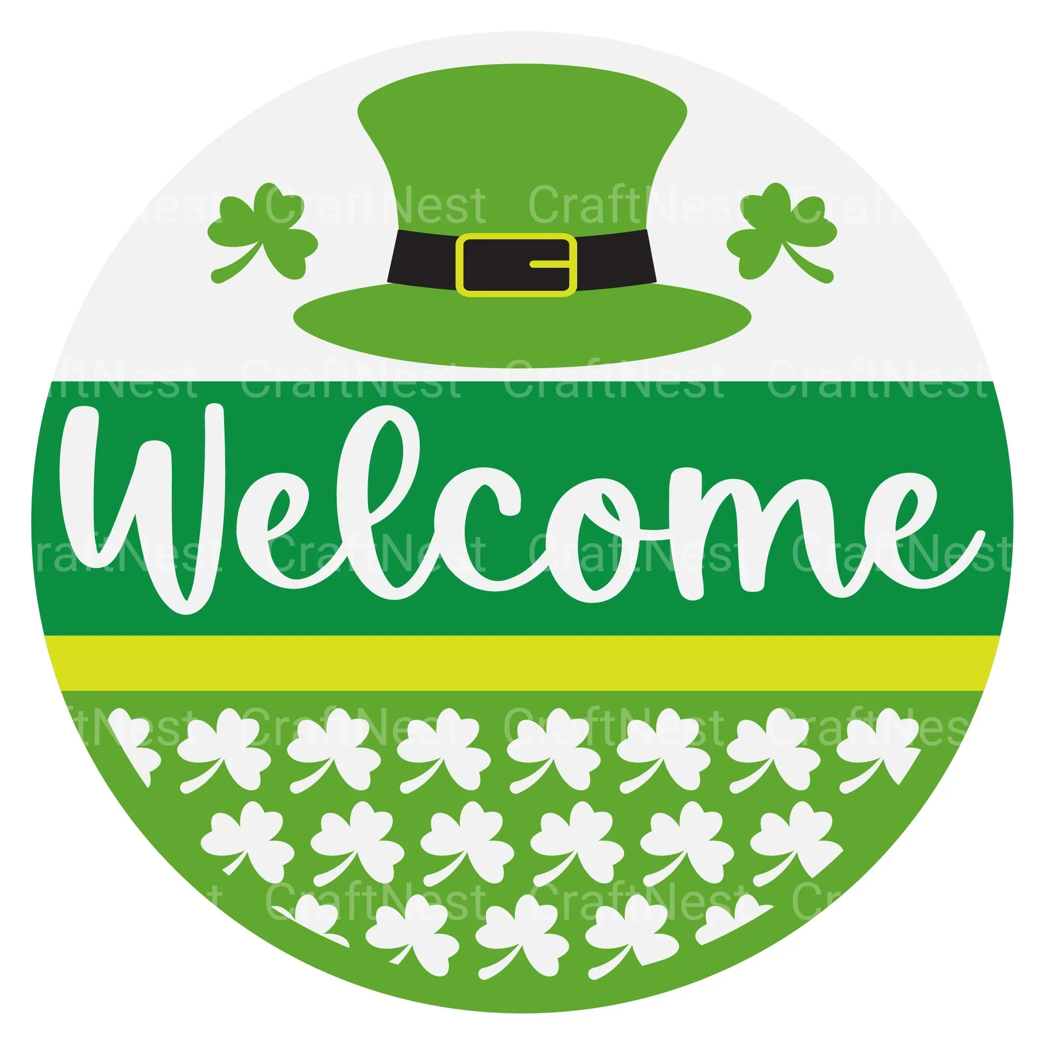 St. Patrick's Day Round Sign SVG Bundle
