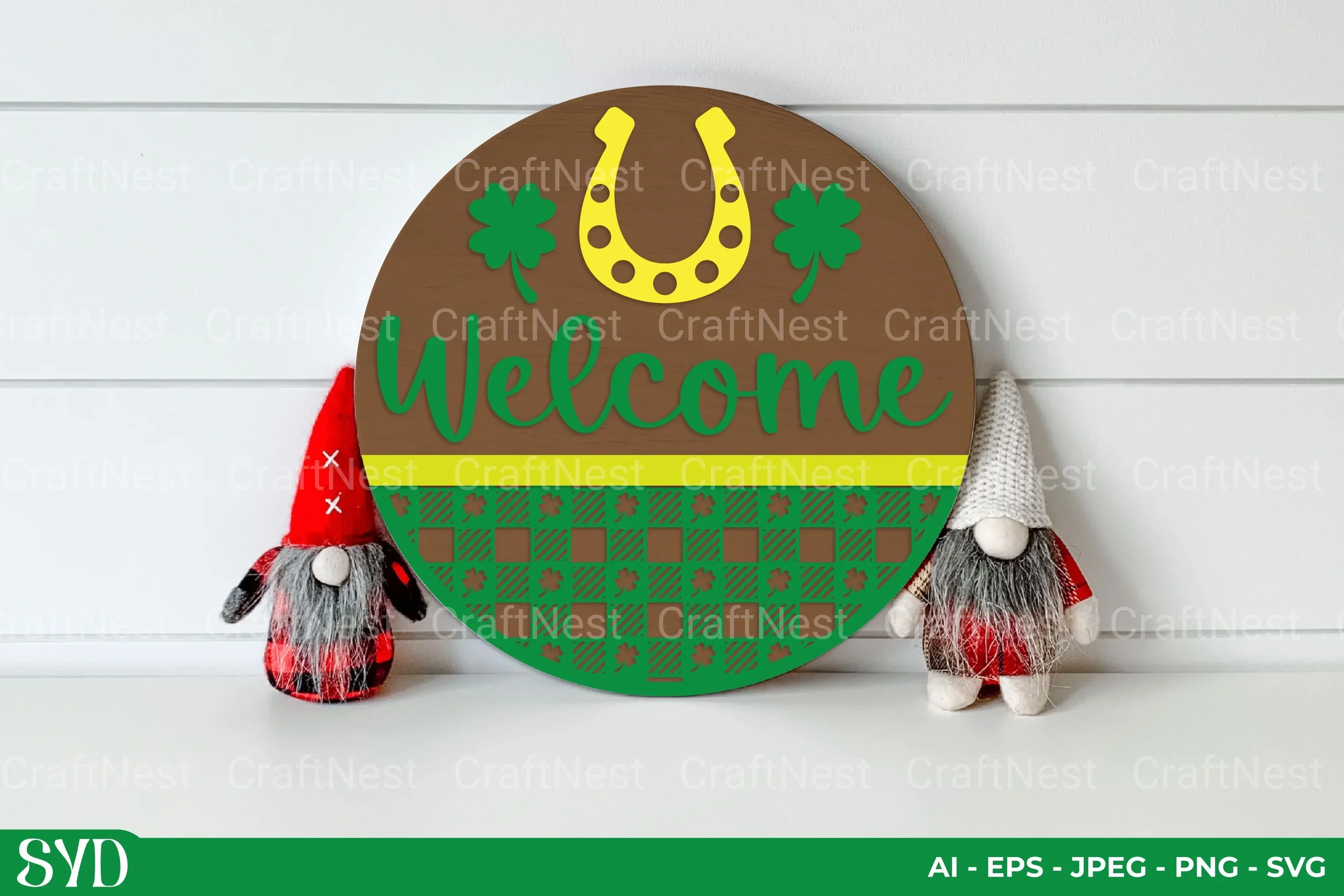 St. Patrick's Day Round Sign SVG Bundle