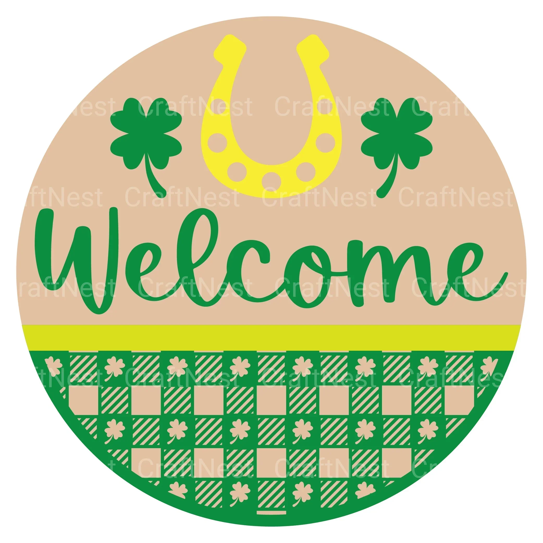 St. Patrick's Day Round Sign SVG Bundle - Image 2
