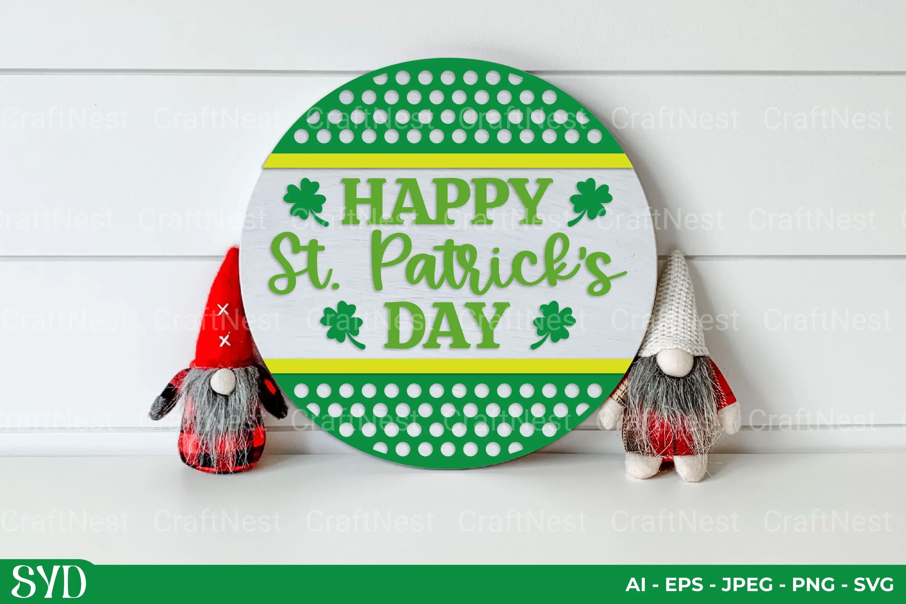 St. Patrick's Day Round Sign SVG Bundle