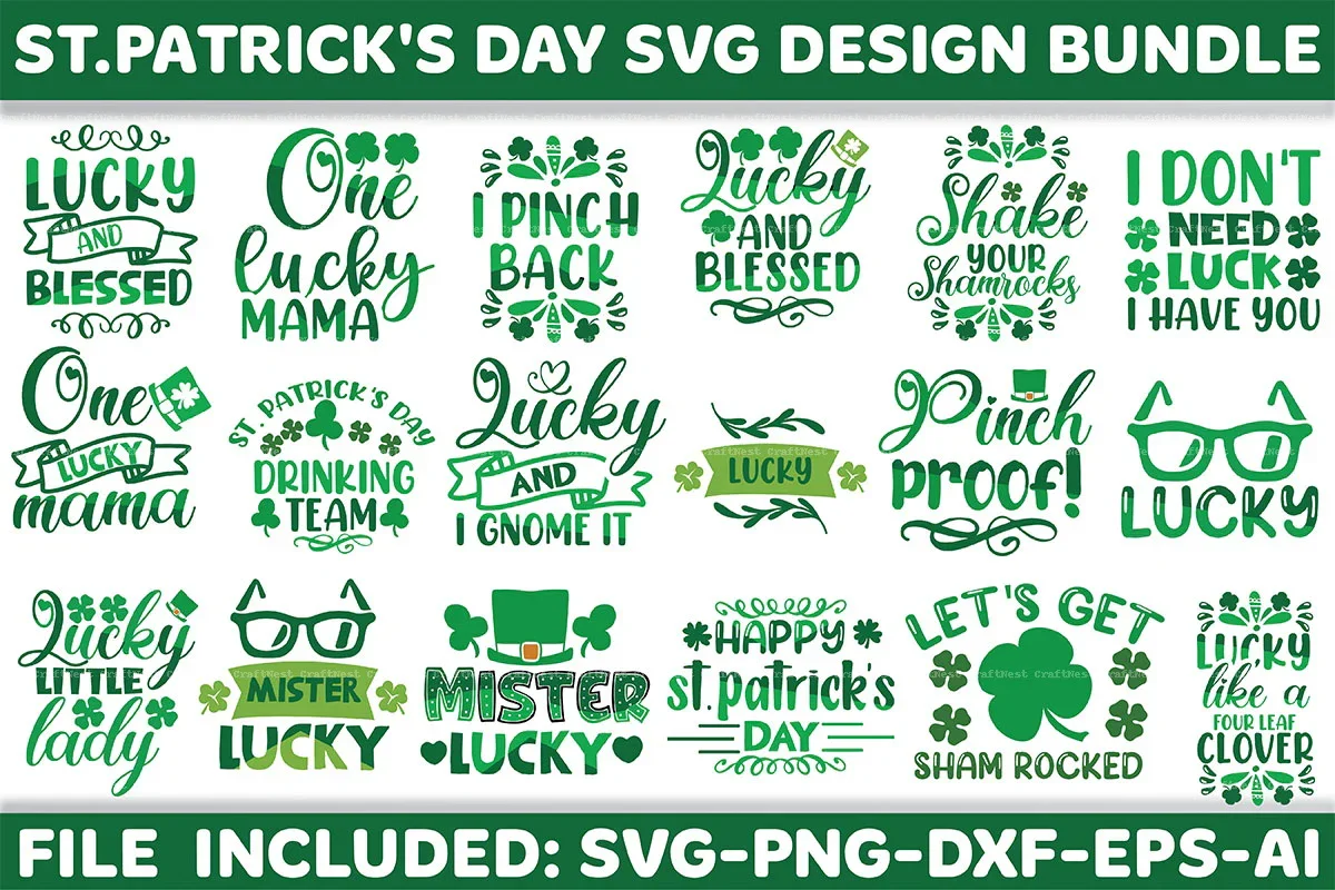 St. Patrick's Day SVG Design Bundle