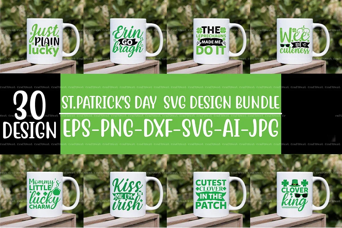 St. Patrick's Day SVG Design Bundle