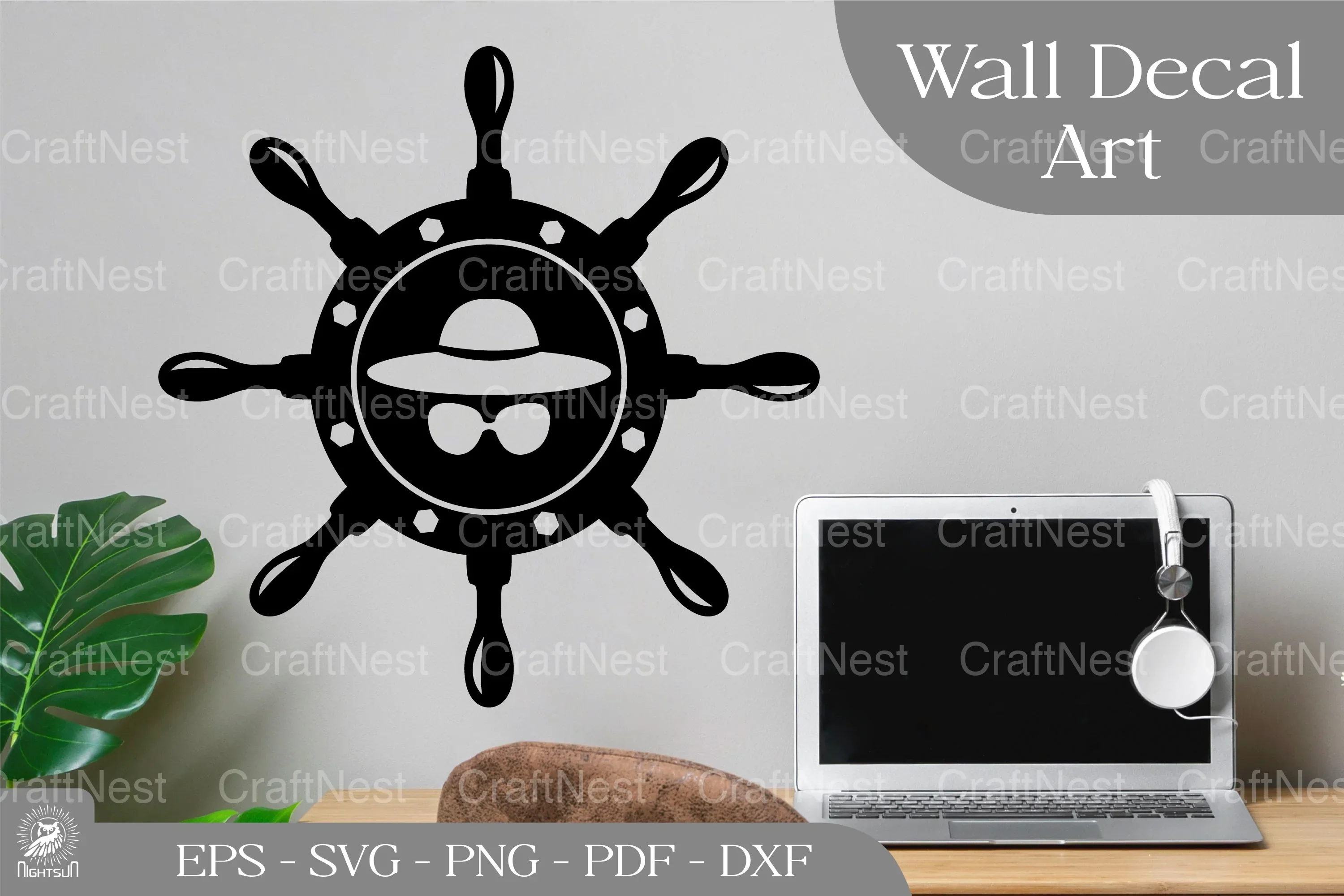Summer Hat Wall Decor Clipart Bundle