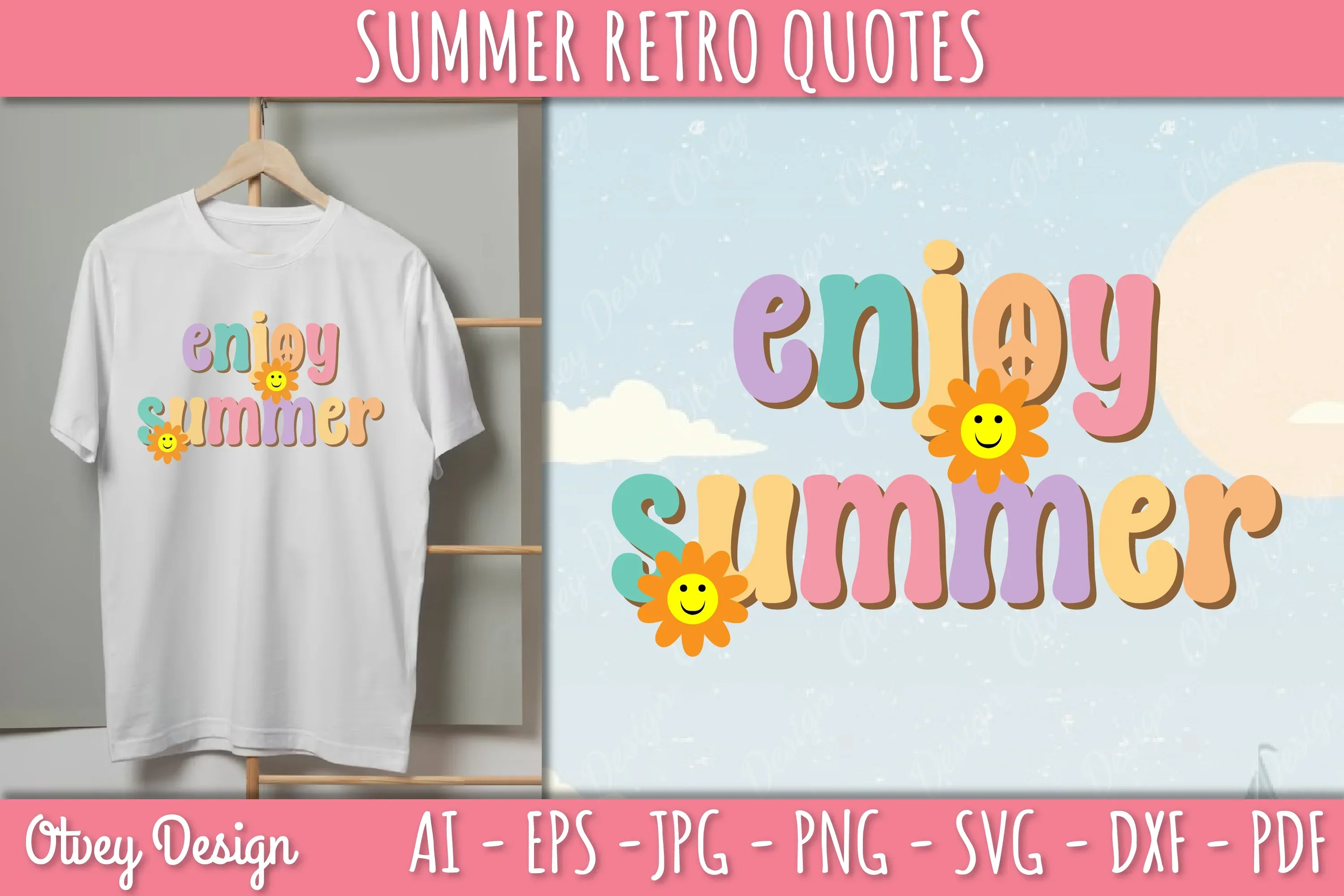 Summer Retro Quotes SVG Bundle - Image 2