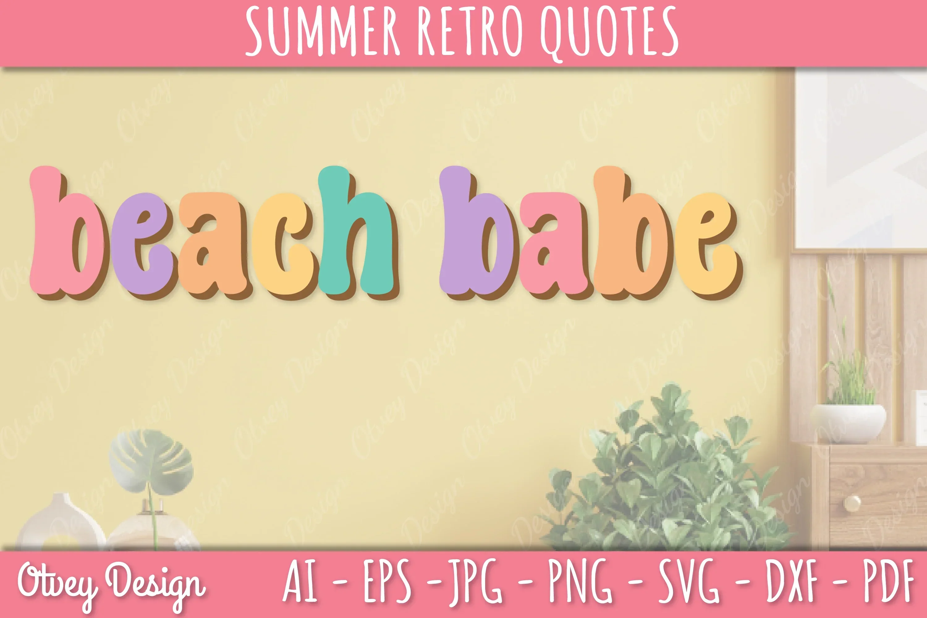 Summer Retro Quotes SVG Bundle