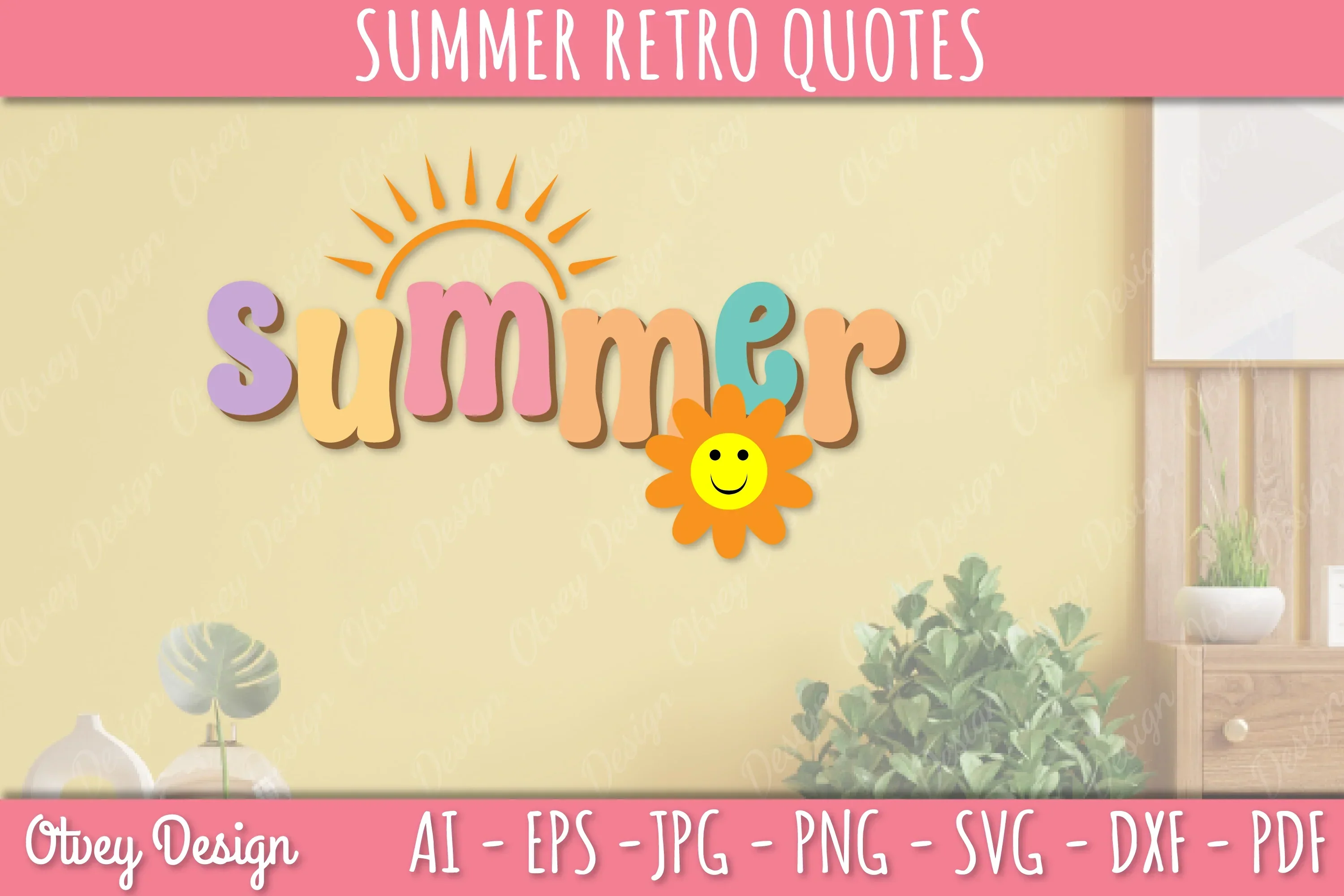 Summer Retro Quotes SVG Bundle - Image 3