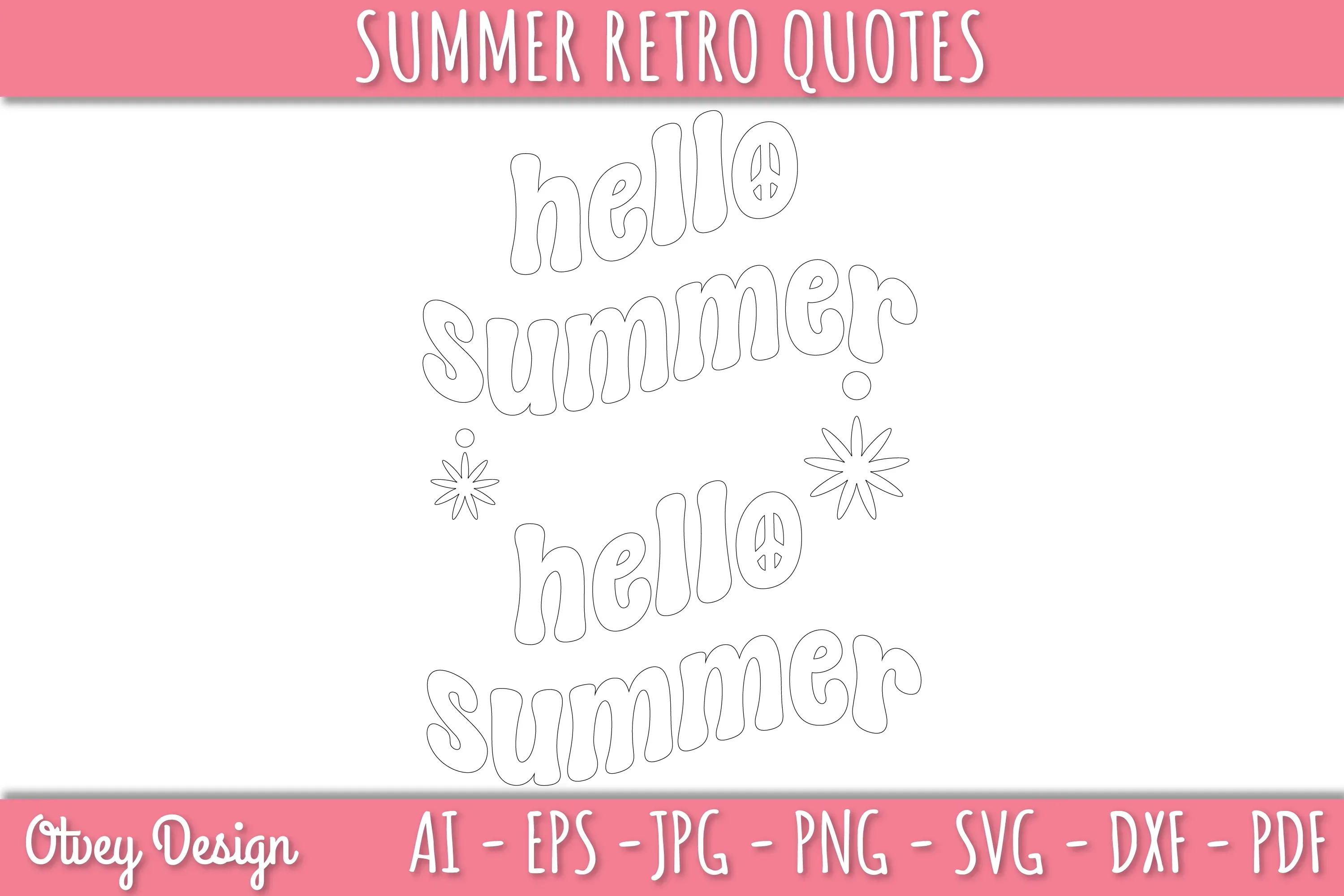 Summer Retro Quotes SVG Bundle - Image 4