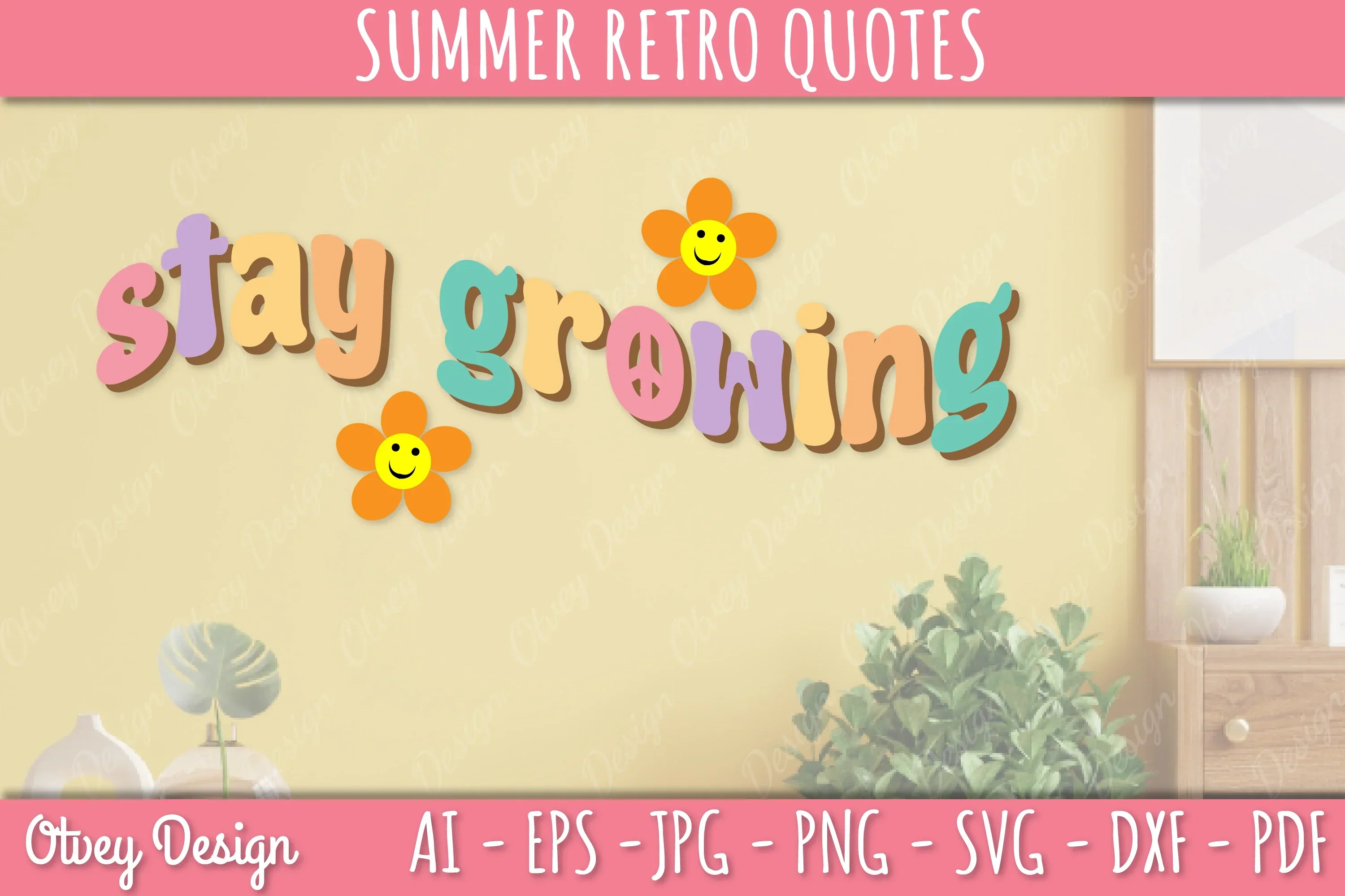 Summer Retro Quotes SVG Bundle