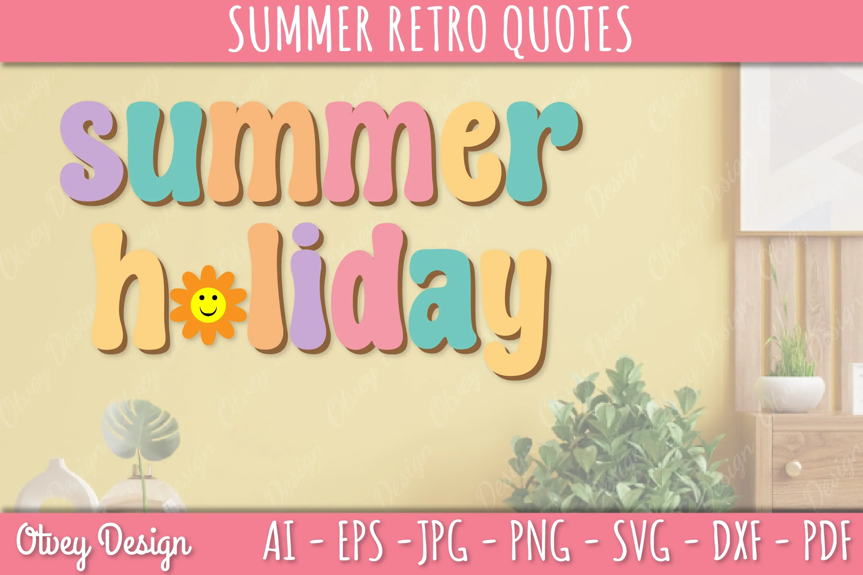 Summer Retro Quotes SVG Bundle - Image 3