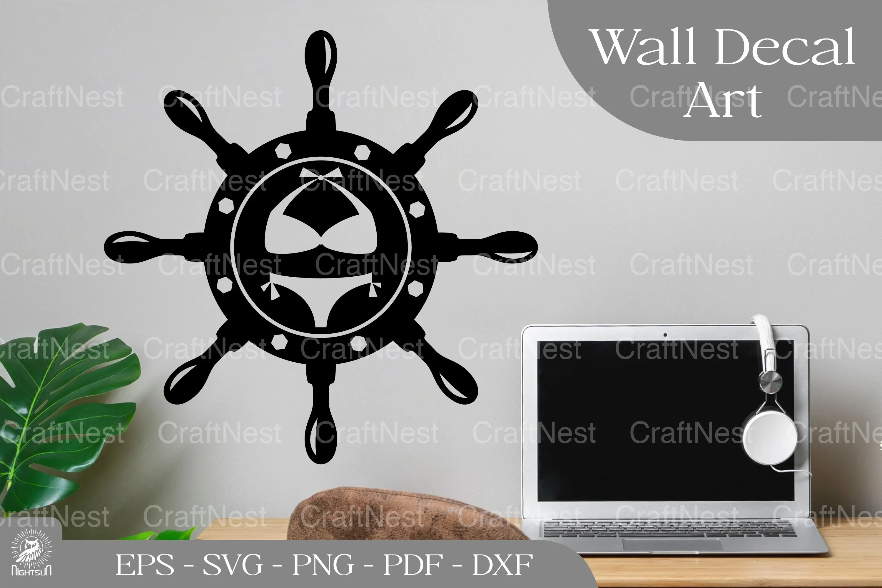 Summer Underwear Wall Decor Clipart Bundle