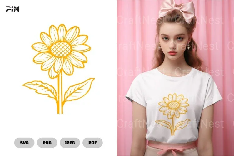 Sunflower Flower SVG Bundle