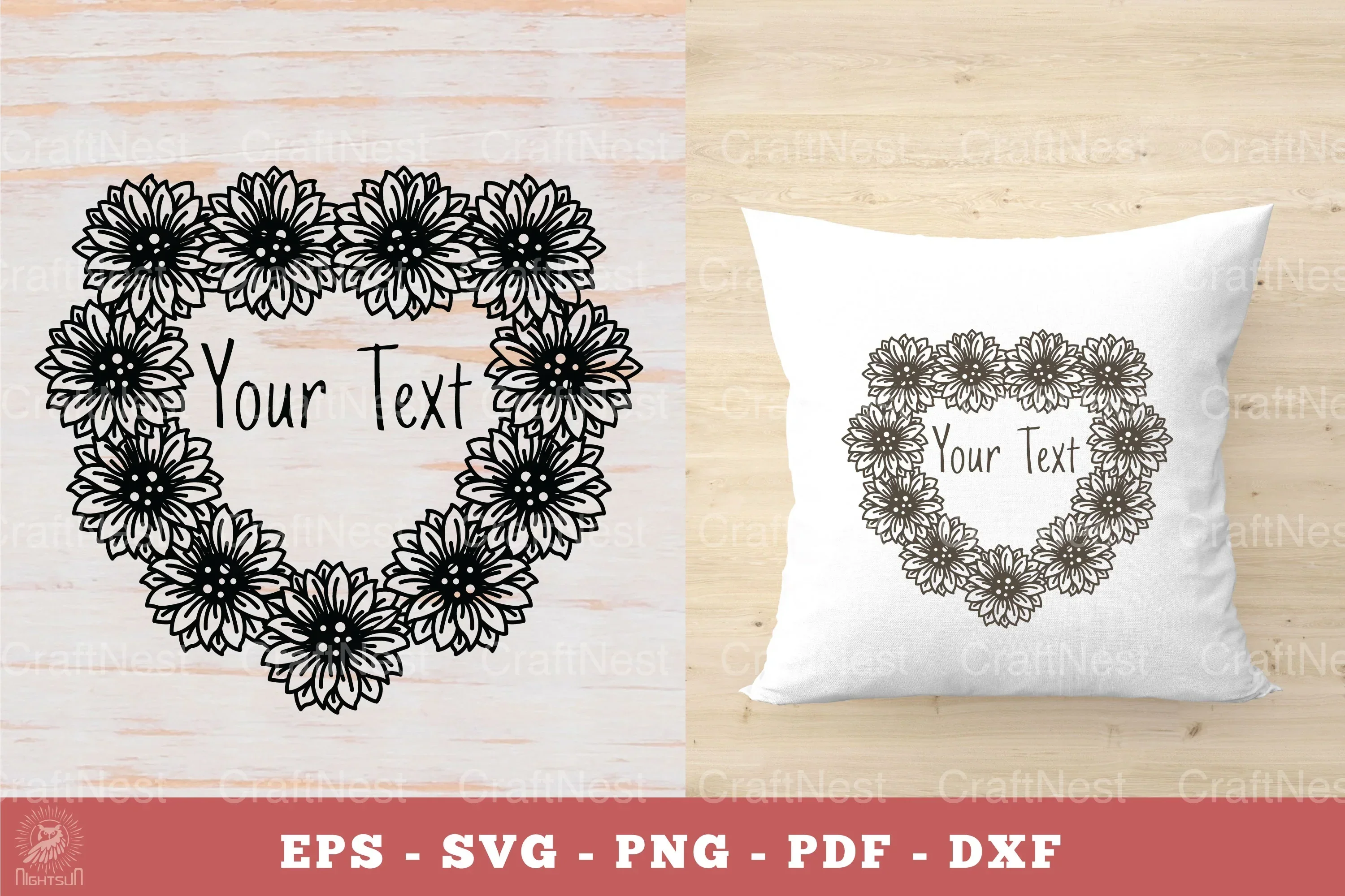 Sunflowers Monogram SVG Bundle