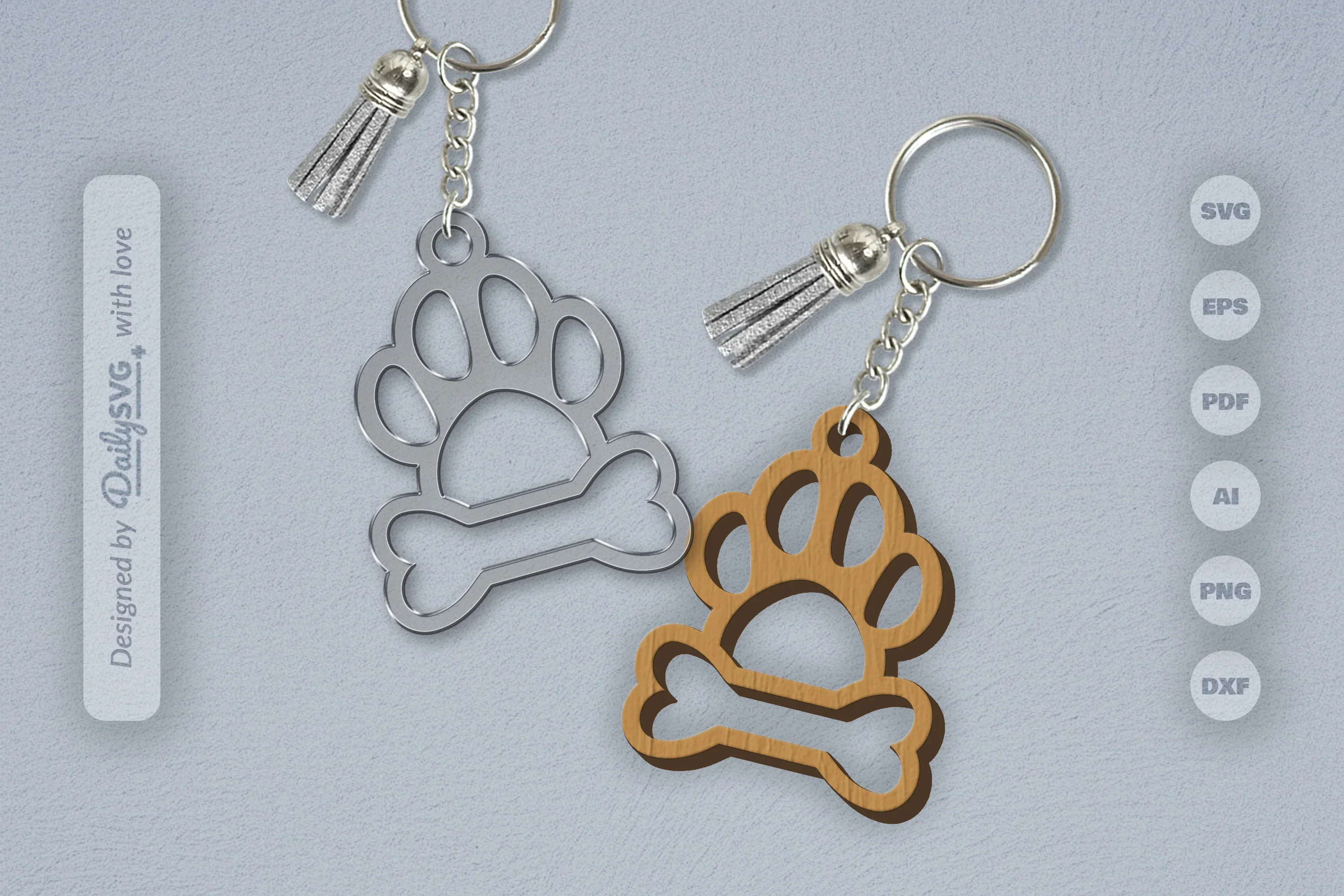 SVG Paw Print SVG Bundle for Crafts