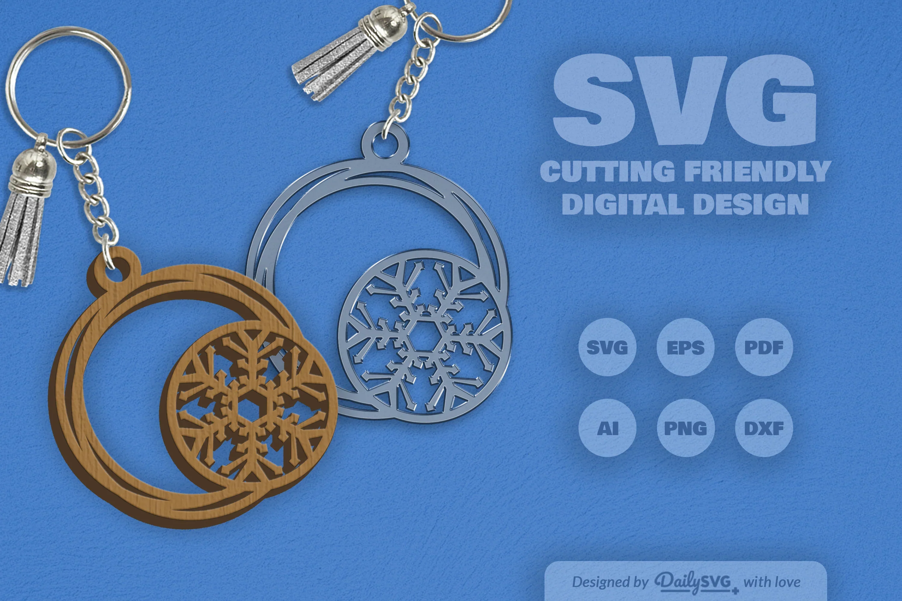 SVG Round Snowflake SVG Bundle - Image 2