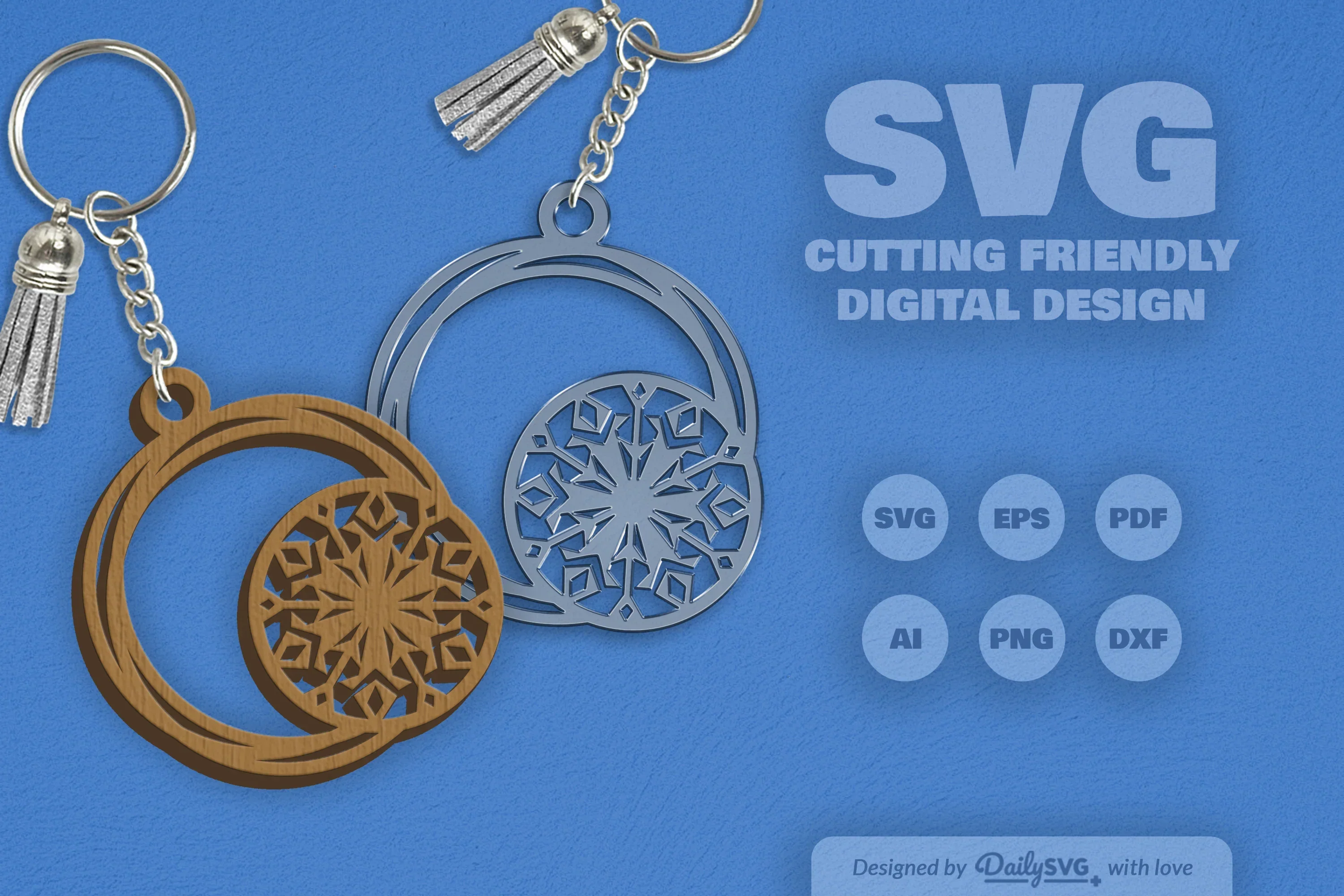 SVG Round Snowflake SVG Bundle - Image 2
