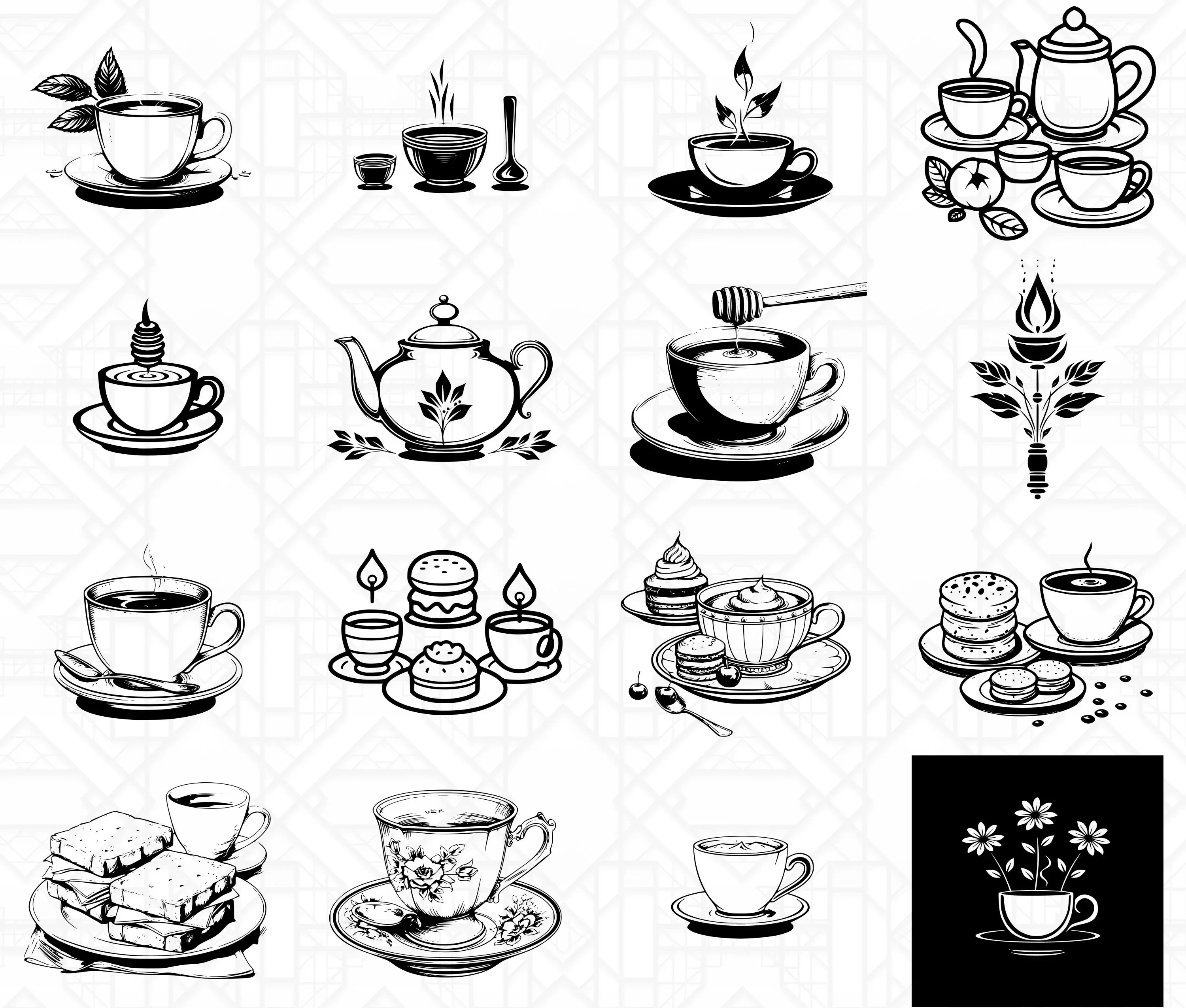 Tea Time SVG Bundle - Image 3