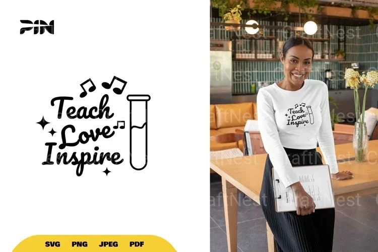 Teach Love Inspire Teacher SVG Bundle