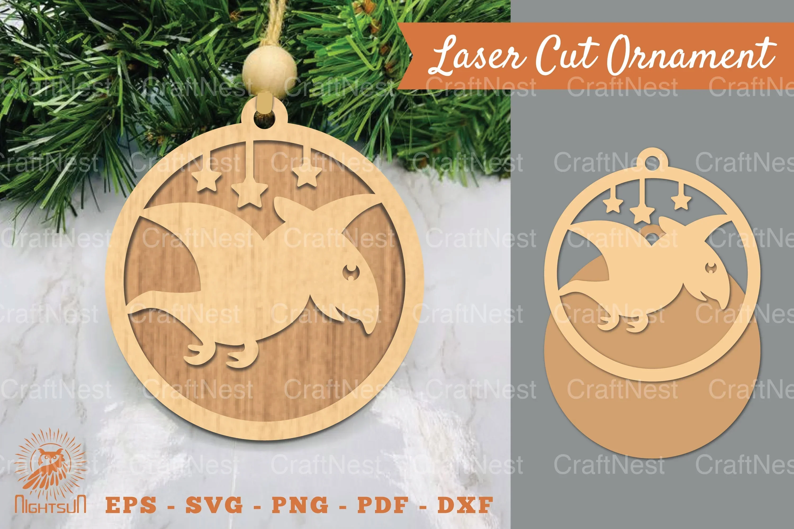 Terodactyl Laser Cut Ornament Clipart Bundle